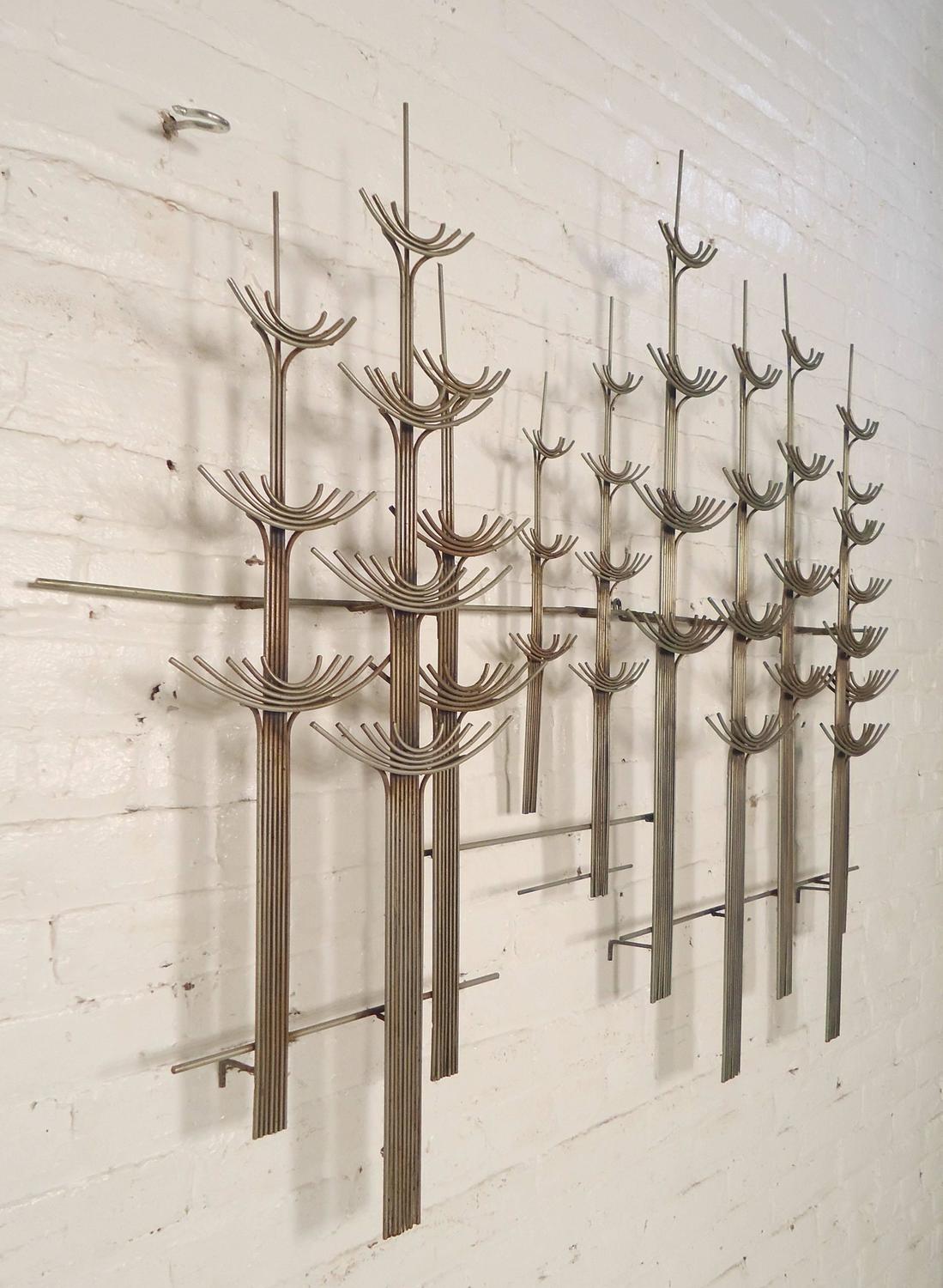 MidCentury Metal Wall Art By C Jere For Sale at 1stdibs