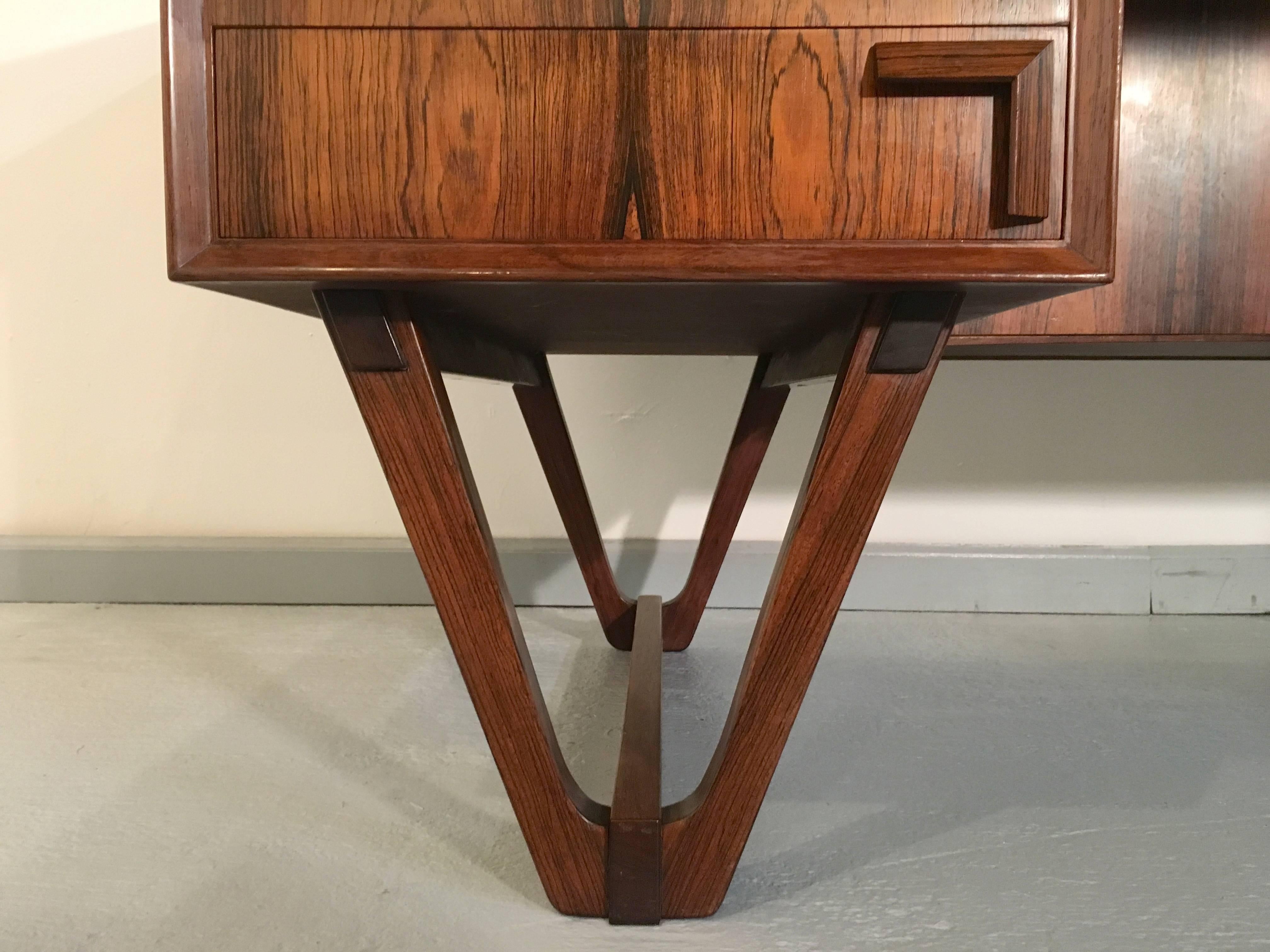 Mid-20th Century Rare Henry W. Klein Rosewood Desk