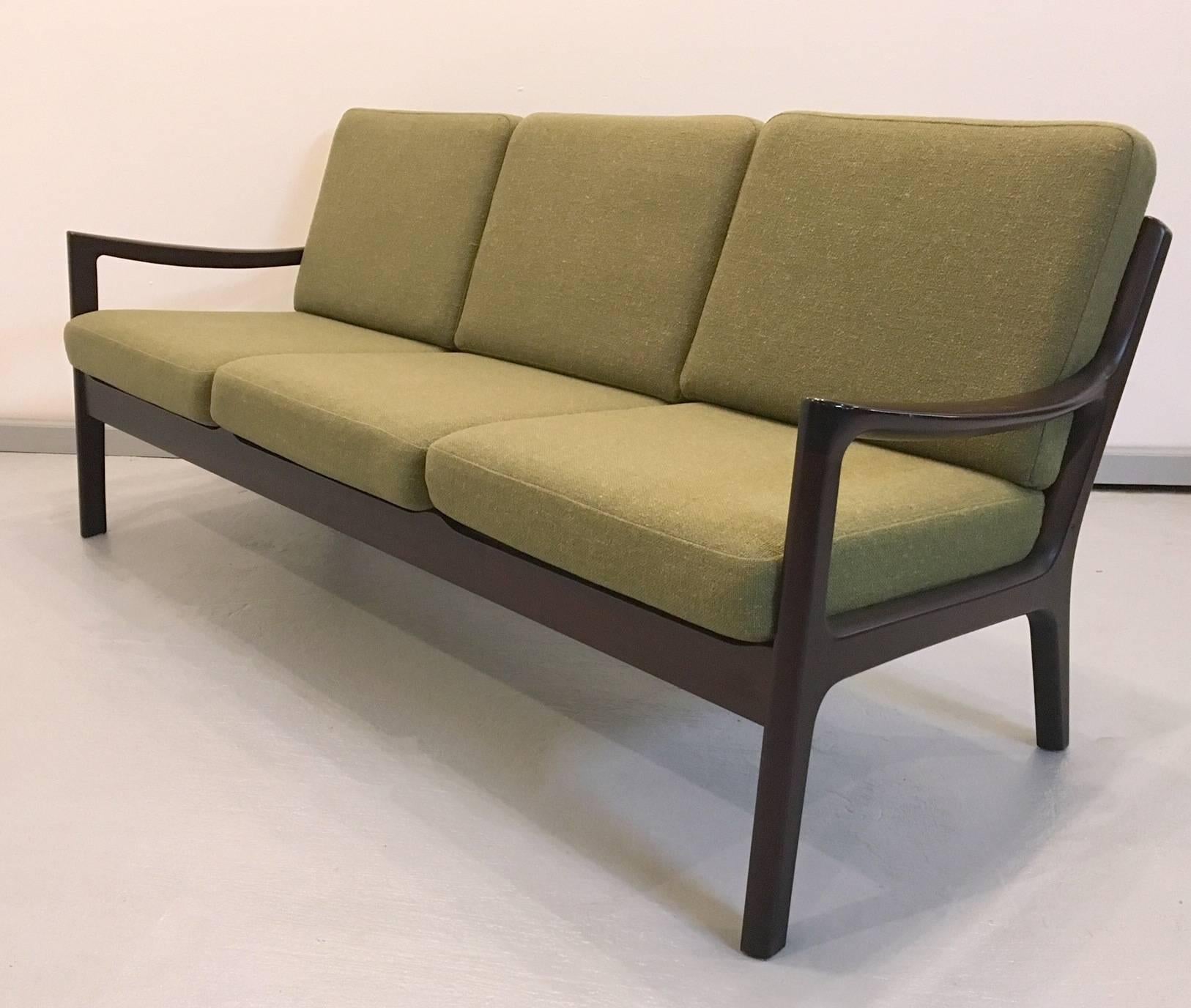 Mid-Century Modern Ole Wanscher Designed Sofa and Chairs