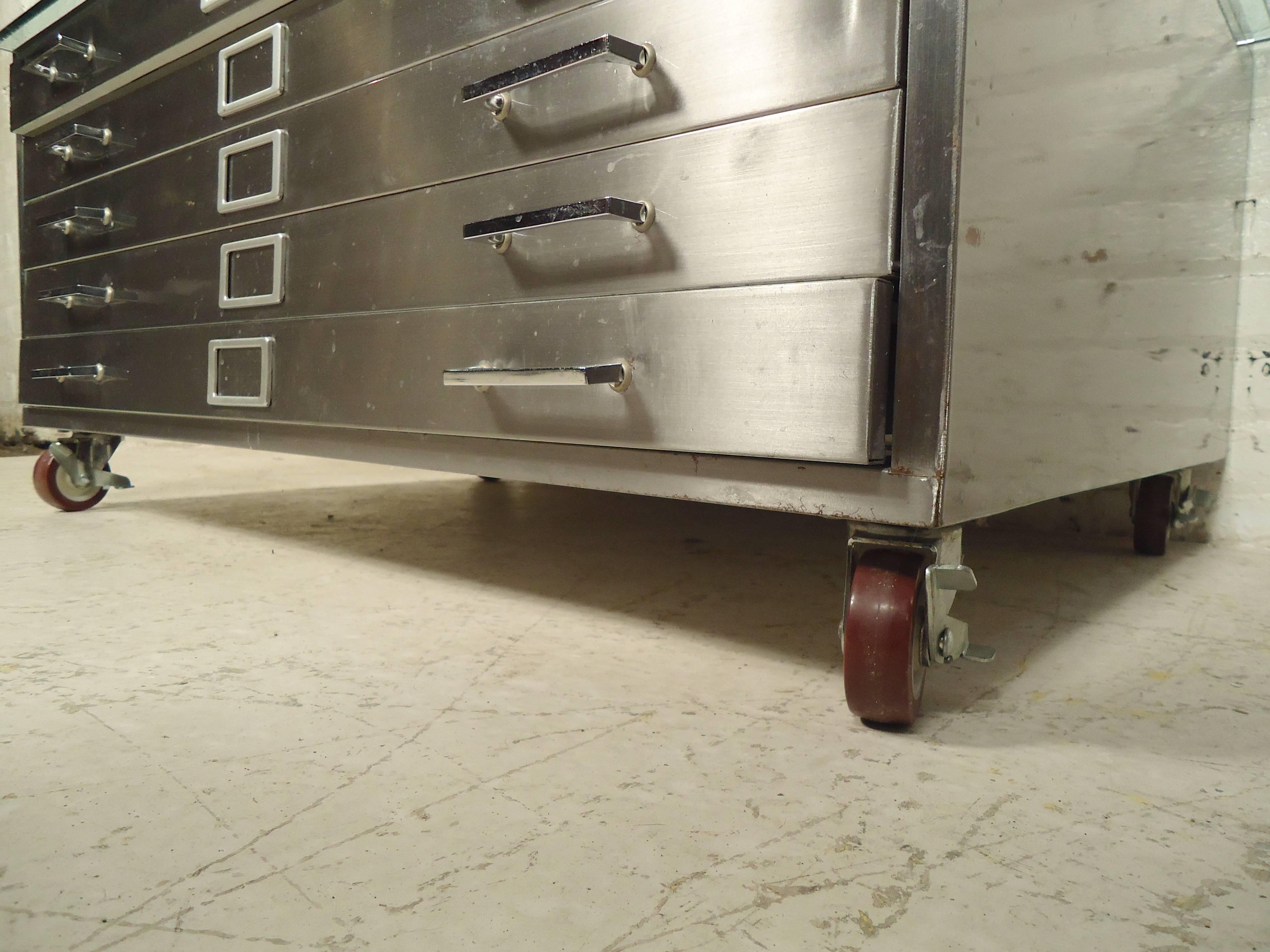 Industrial Custom Flat File Coffee Table
