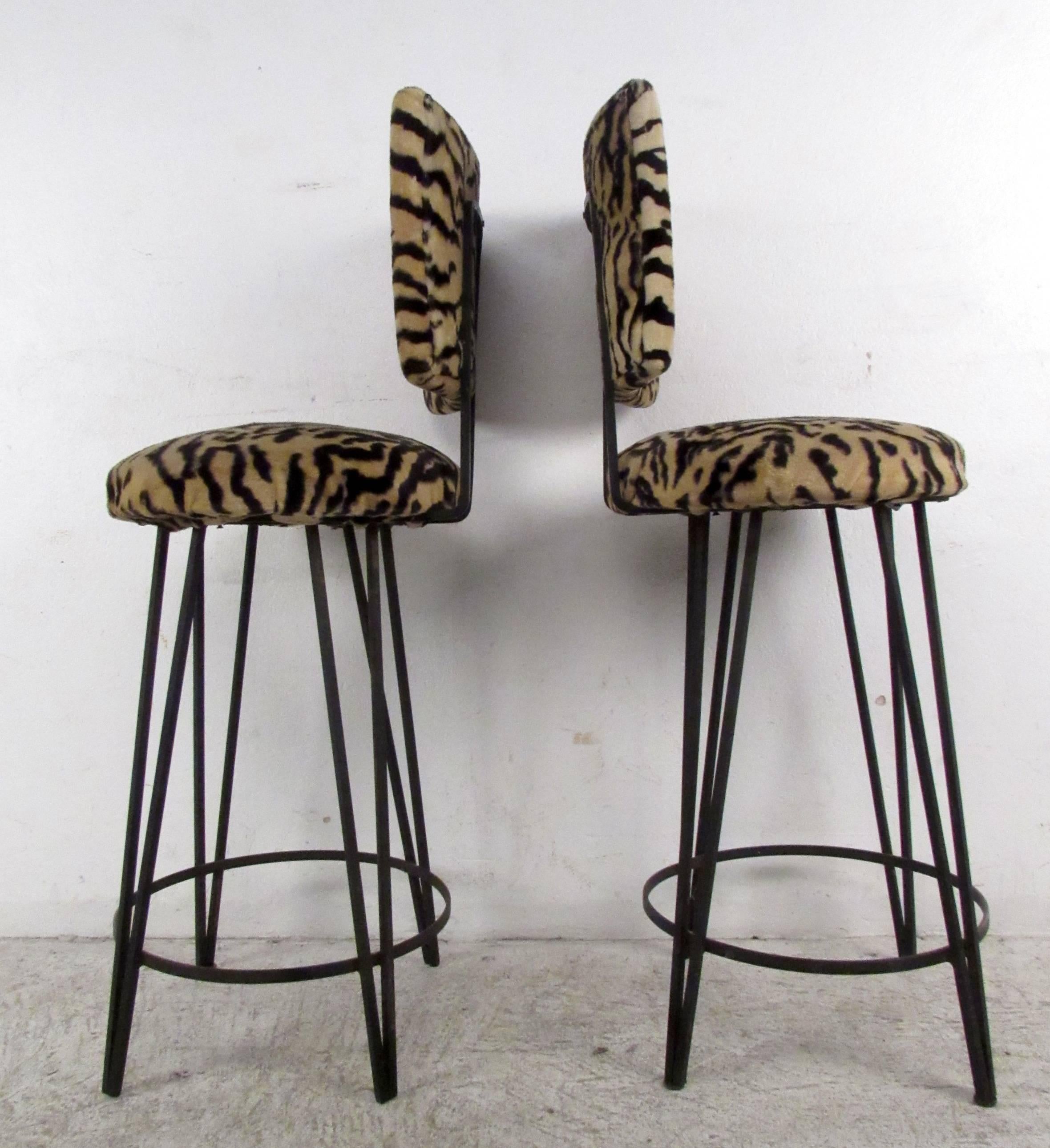 animal print bar stools
