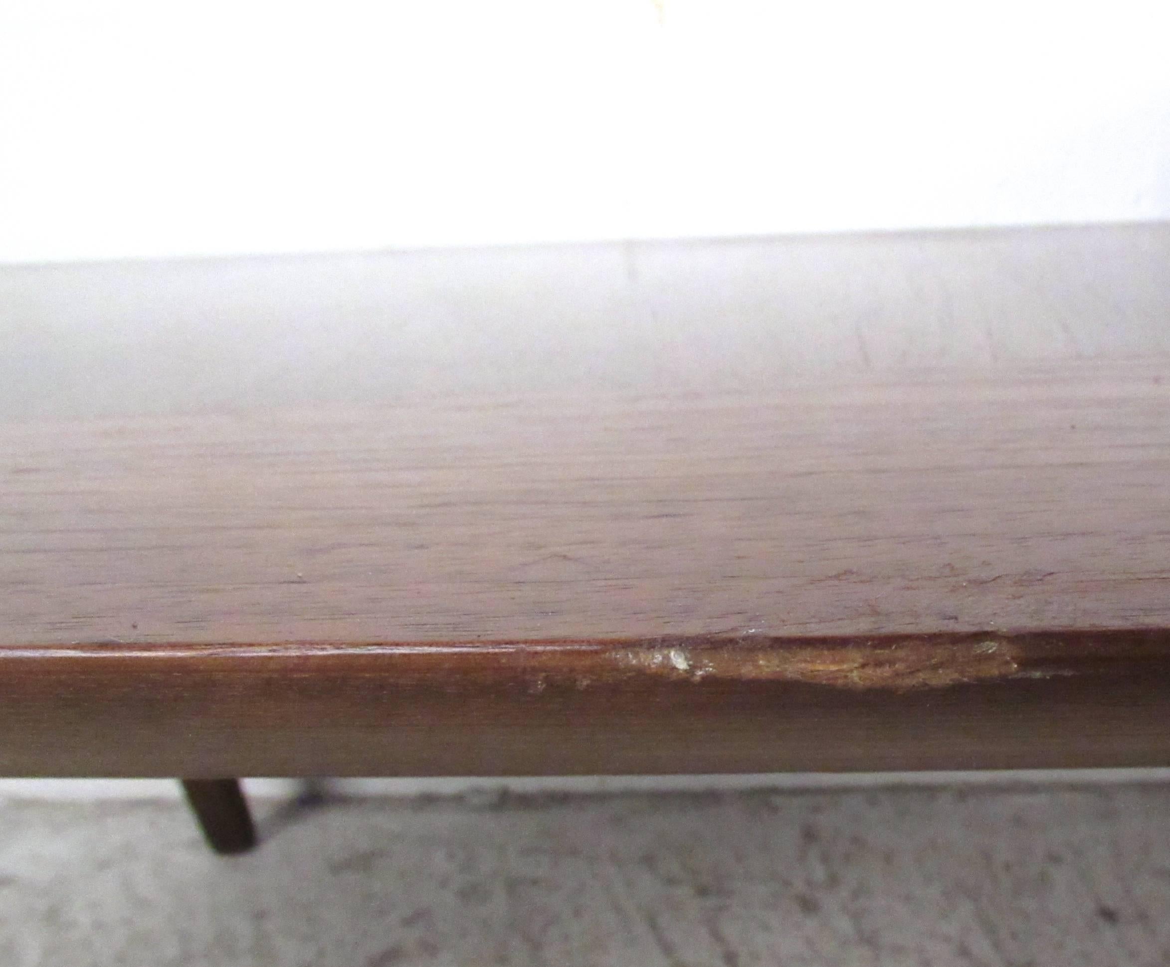 Late 20th Century Mid-Century Two-Tier Pivot Coffee Table