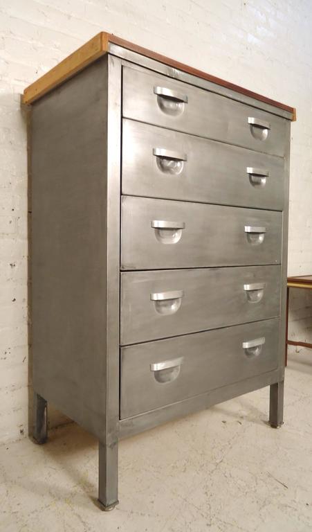Mid Century Metal Dresser Refinished For Sale At 1stdibs