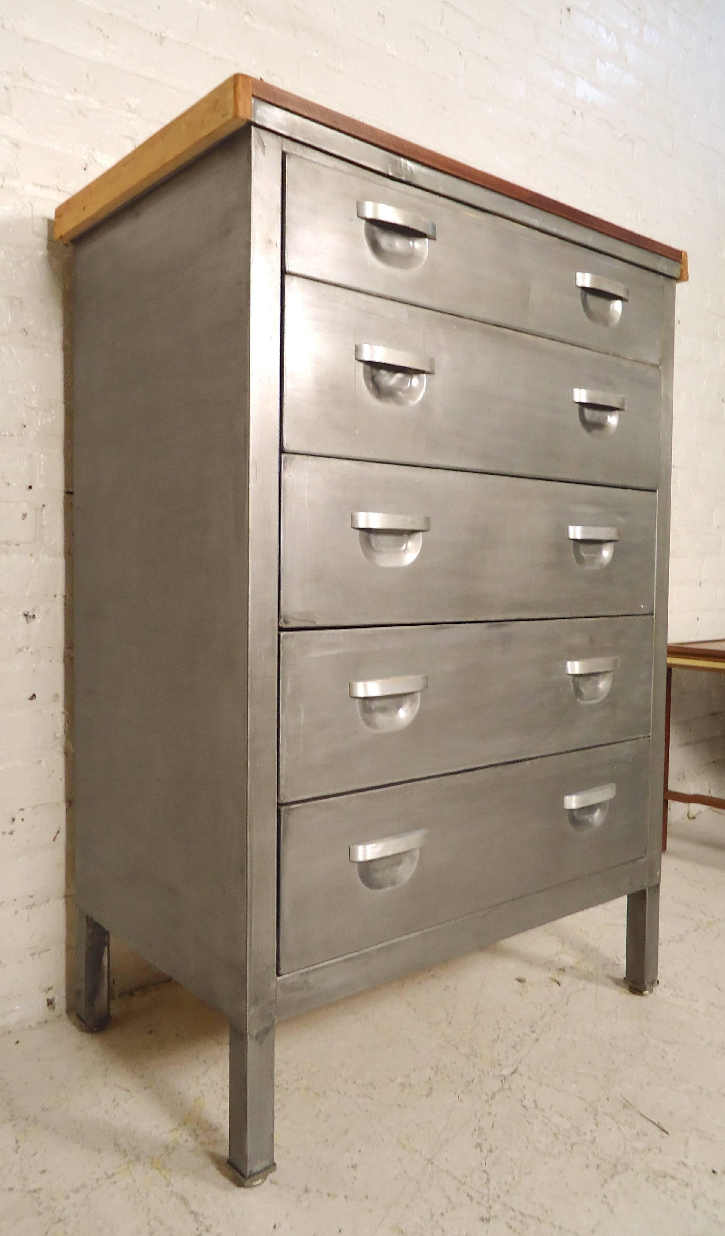 Mid-Century Metal Dresser Refinished For Sale at 1stDibs | refinished ...