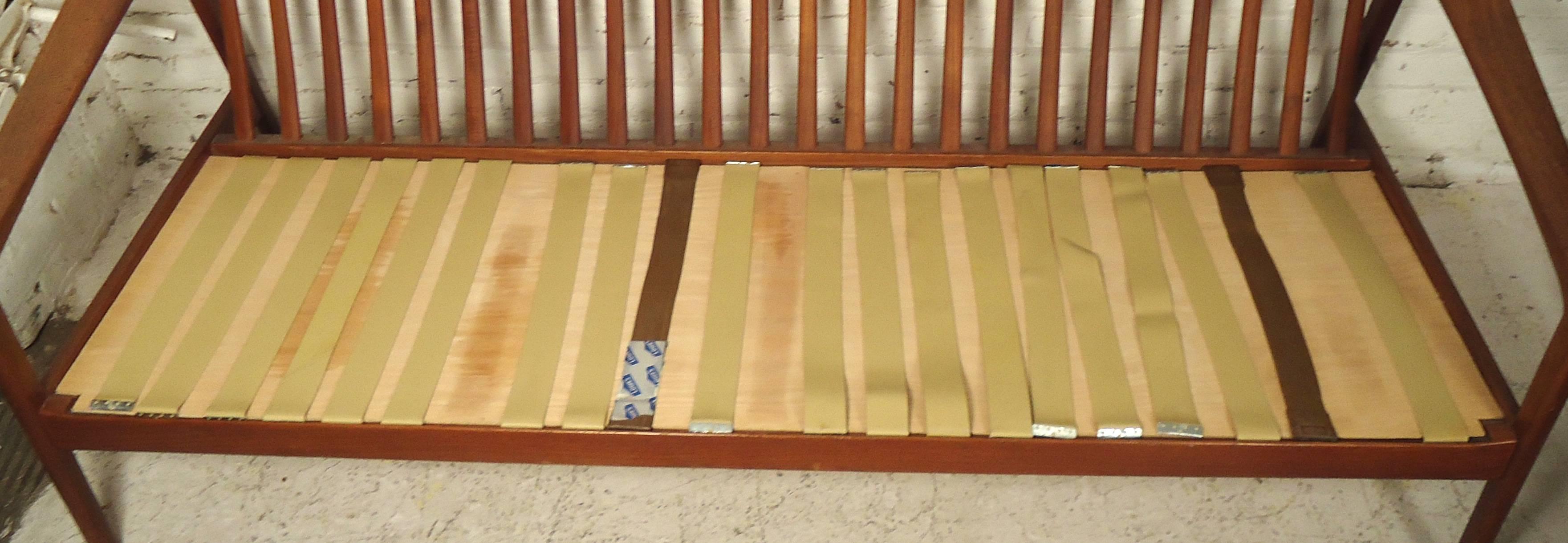 Folke Ohlsson Sofa with Teak Frame In Good Condition In Brooklyn, NY