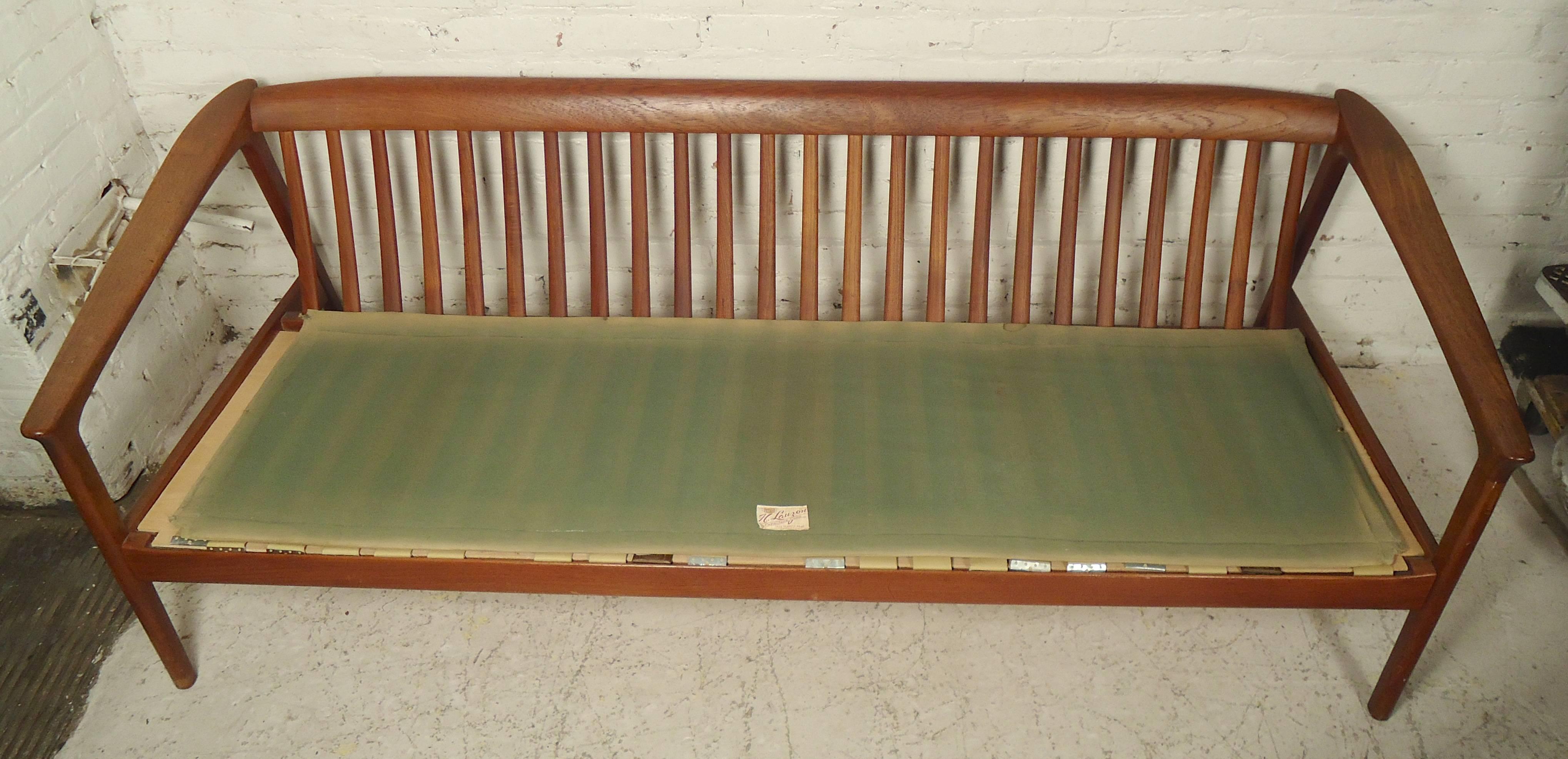 Mid-Century Modern Folke Ohlsson Sofa with Teak Frame