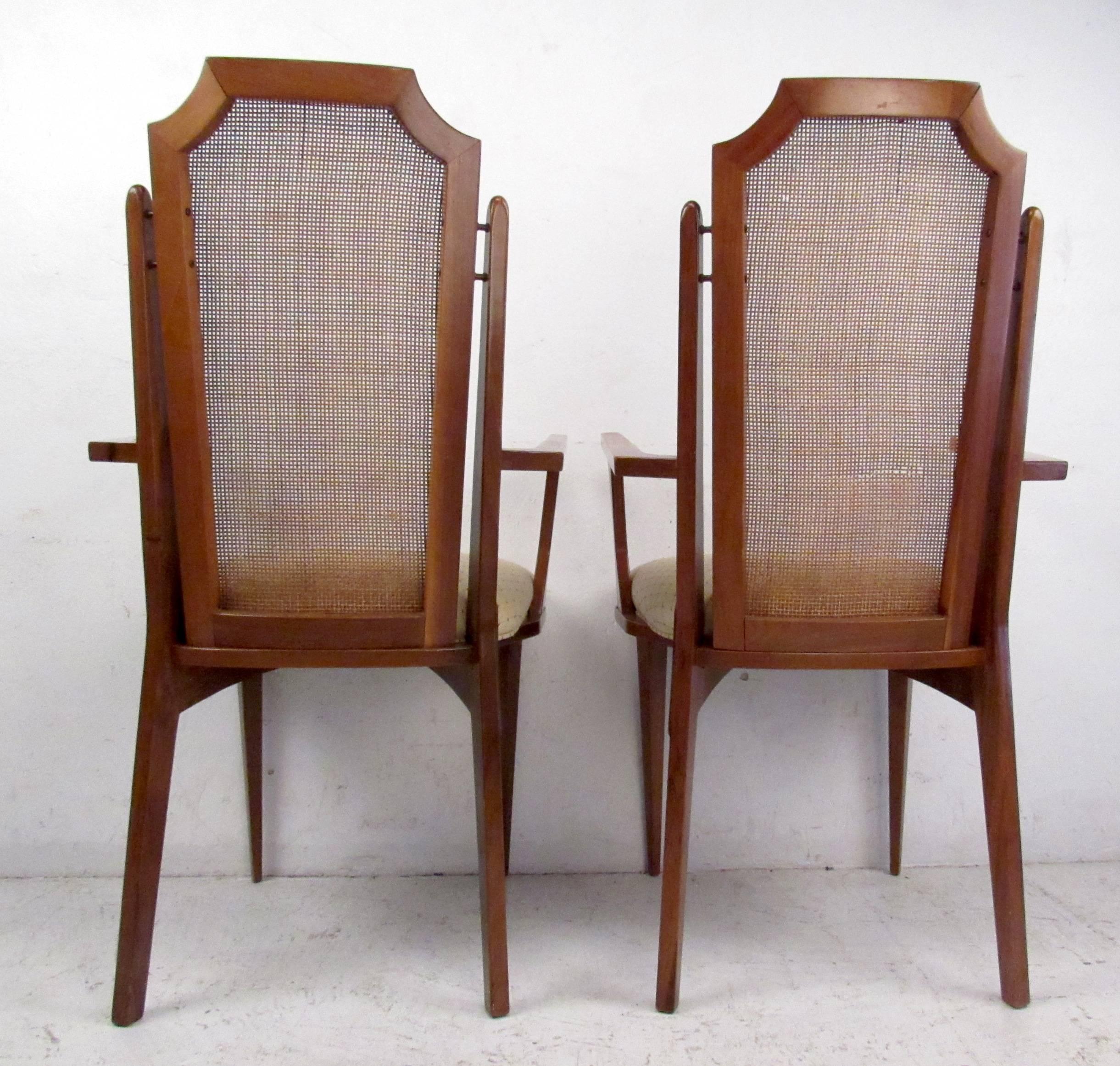 dining room chairs with cane back