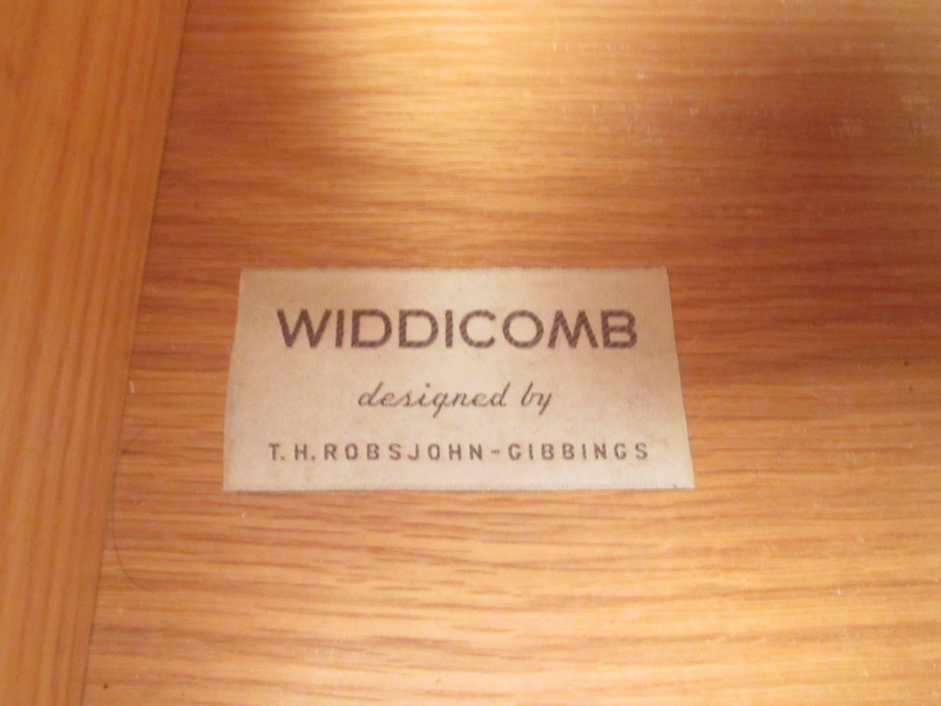 Wood T.H. Robsjohn-Gibbings Highboy Dresser for Widdicomb