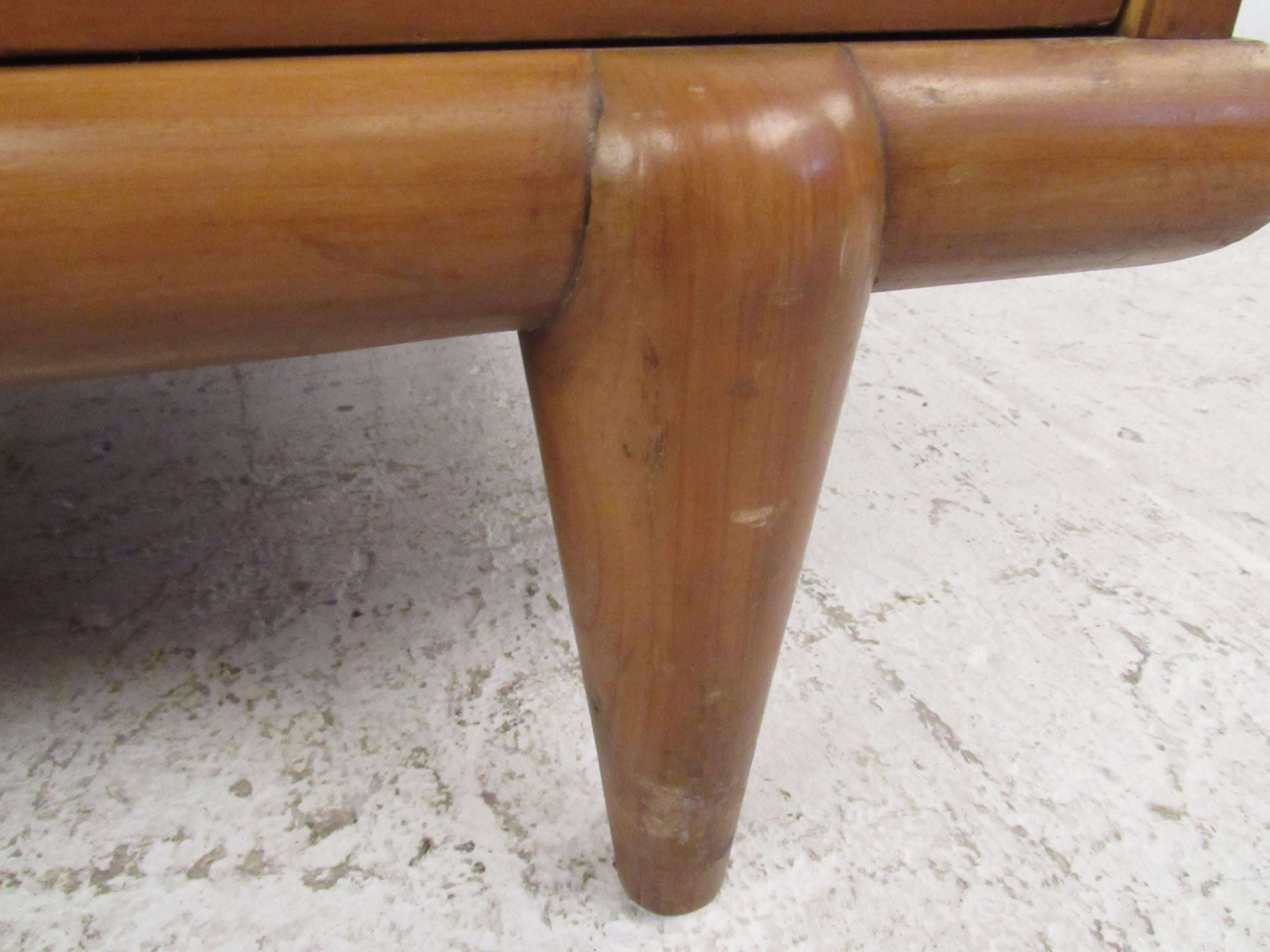 Unique Mid-Century Modern Highboy Dresser by John Widdicomb 5