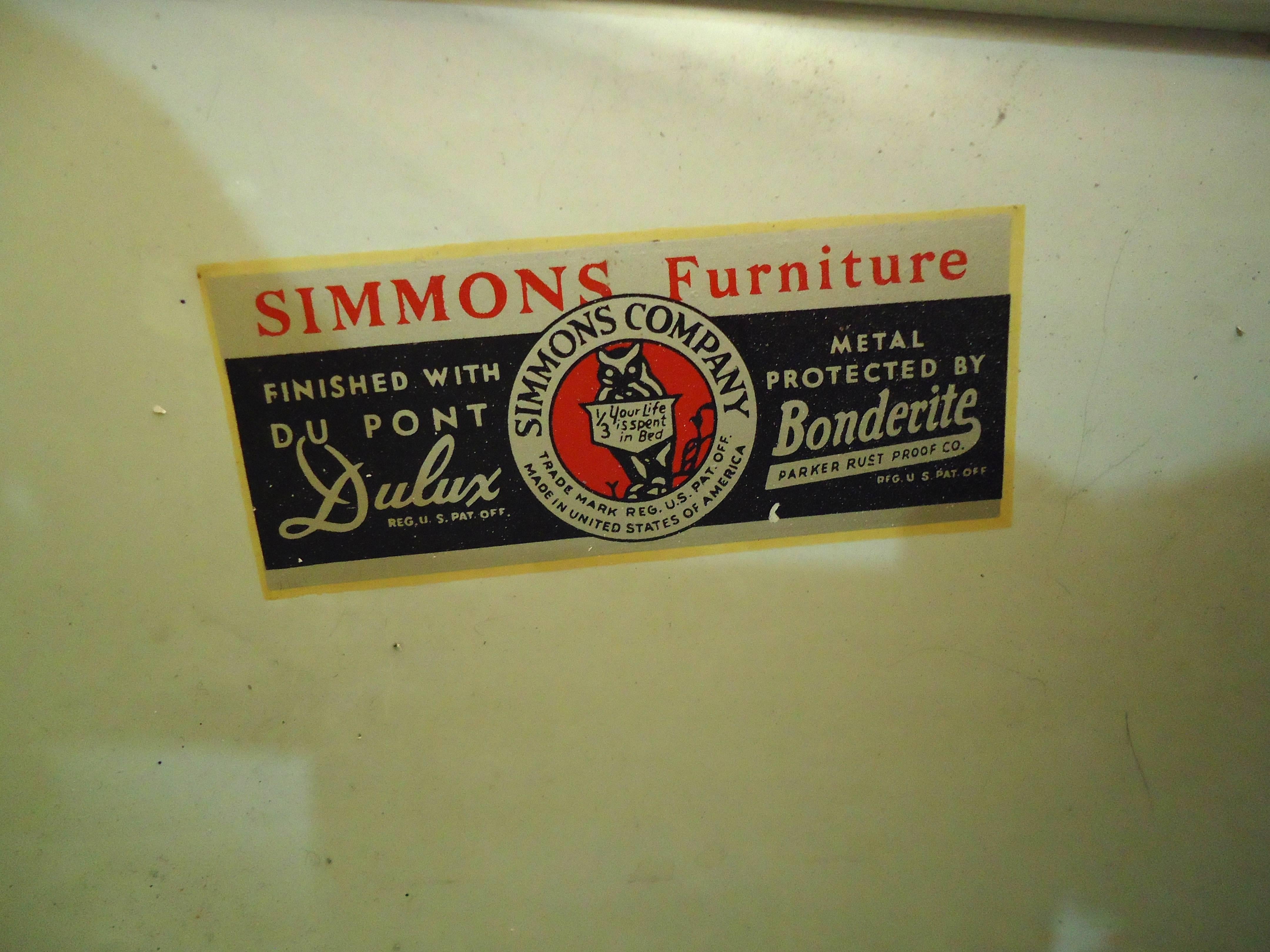 Mid-20th Century Tall Simmons Dresser Refinished