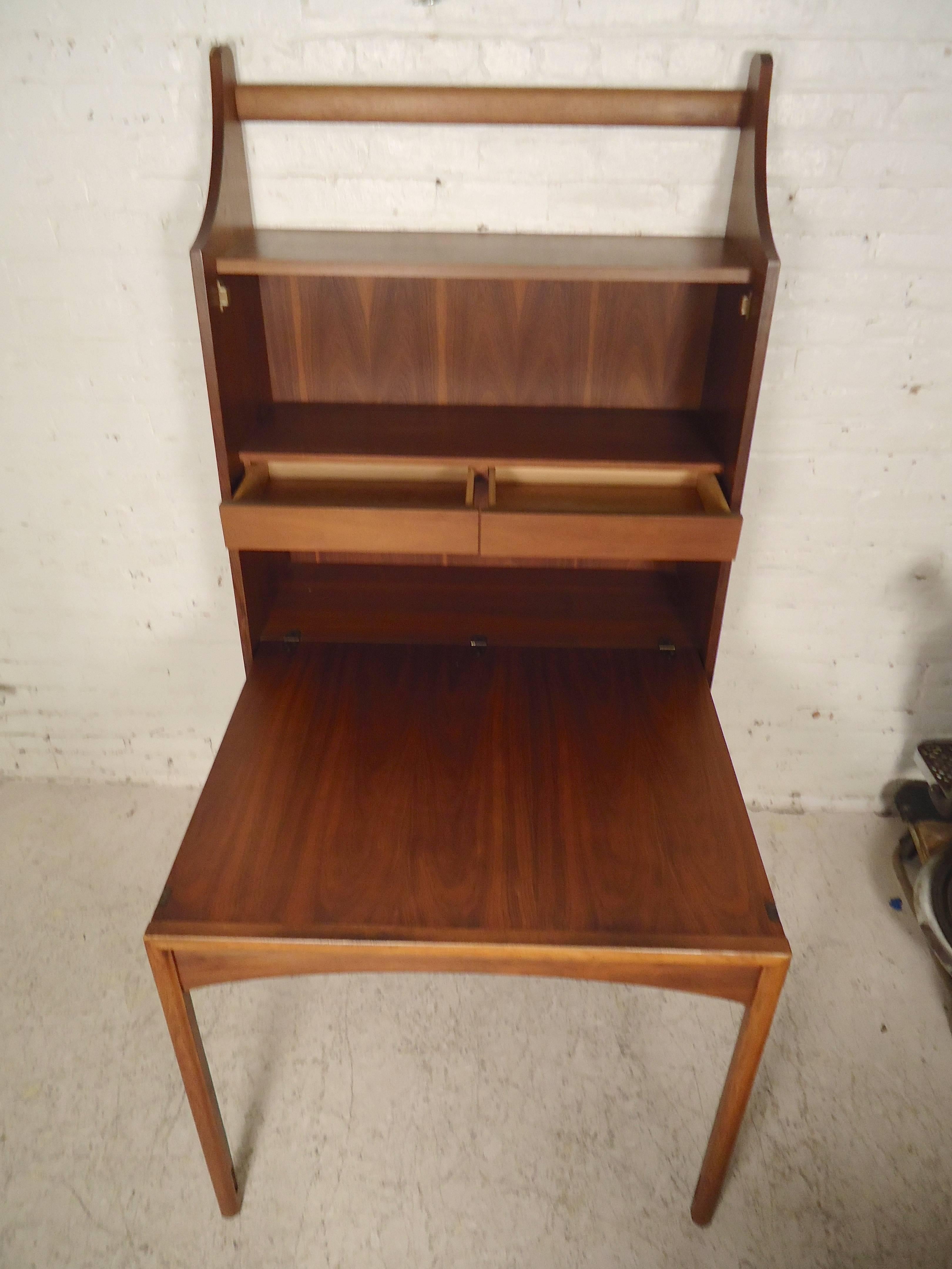 Mid-20th Century Rare Mid-Century Drop Front Cabinet and Desk