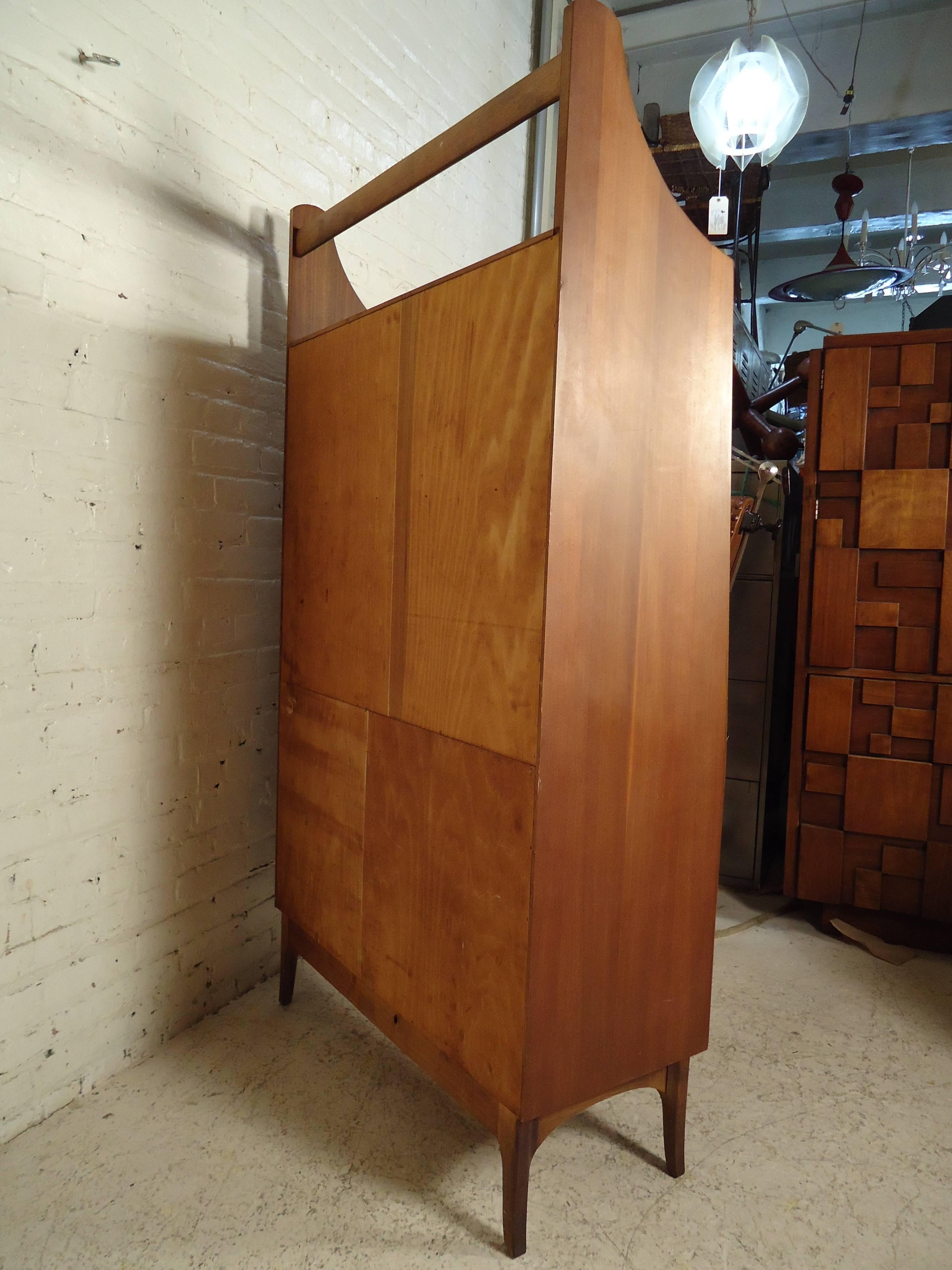 Rare Mid-Century Drop Front Cabinet and Desk 1