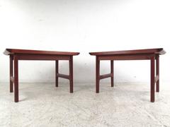 Pair of Scandinavian Modern Teak End Tables