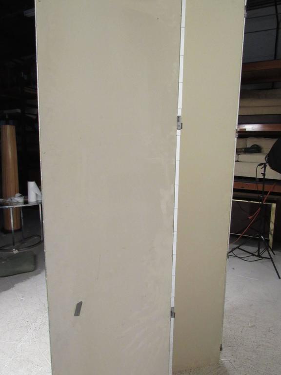 Mid-Century Modern Tall Vintage Mirrored Room Divider For Sale