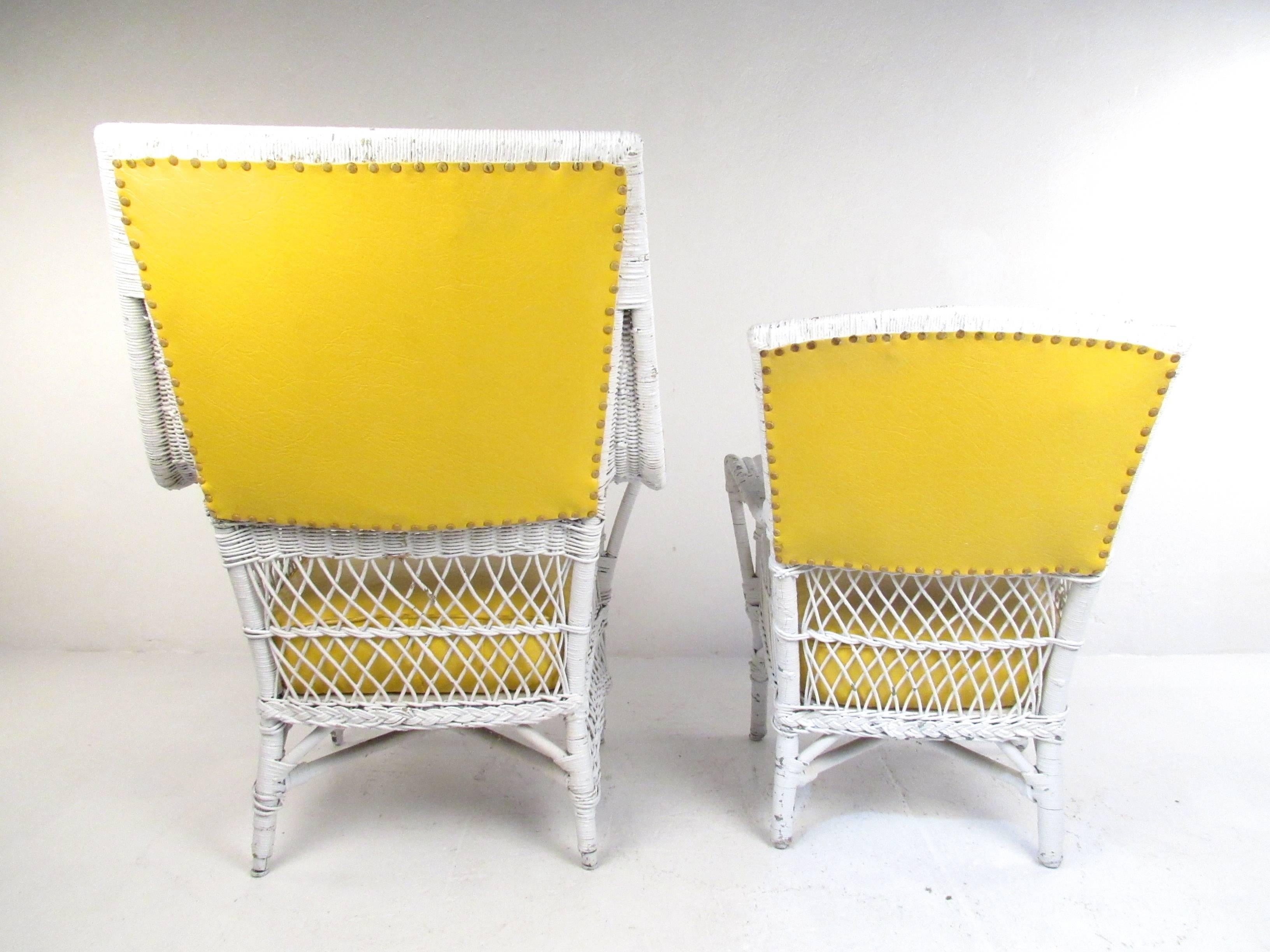 vintage wicker chairs