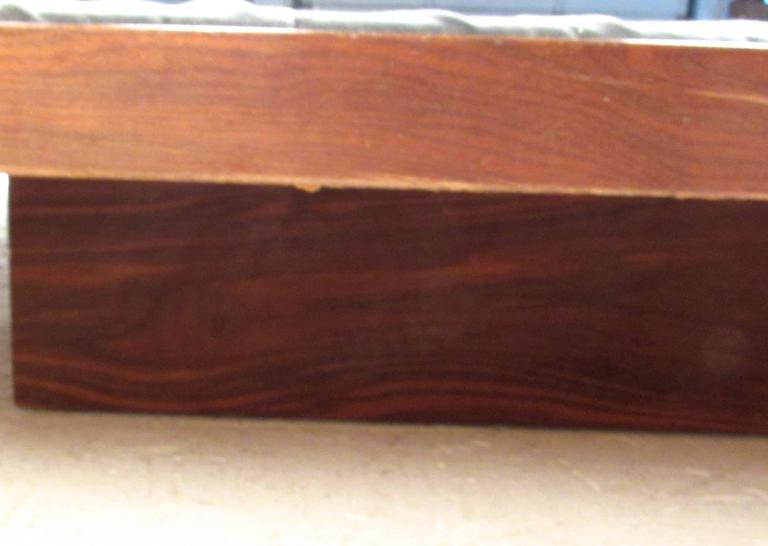 Jens Risom Vintage Teak KingSize Platform Bed with End Table at 1stDibs