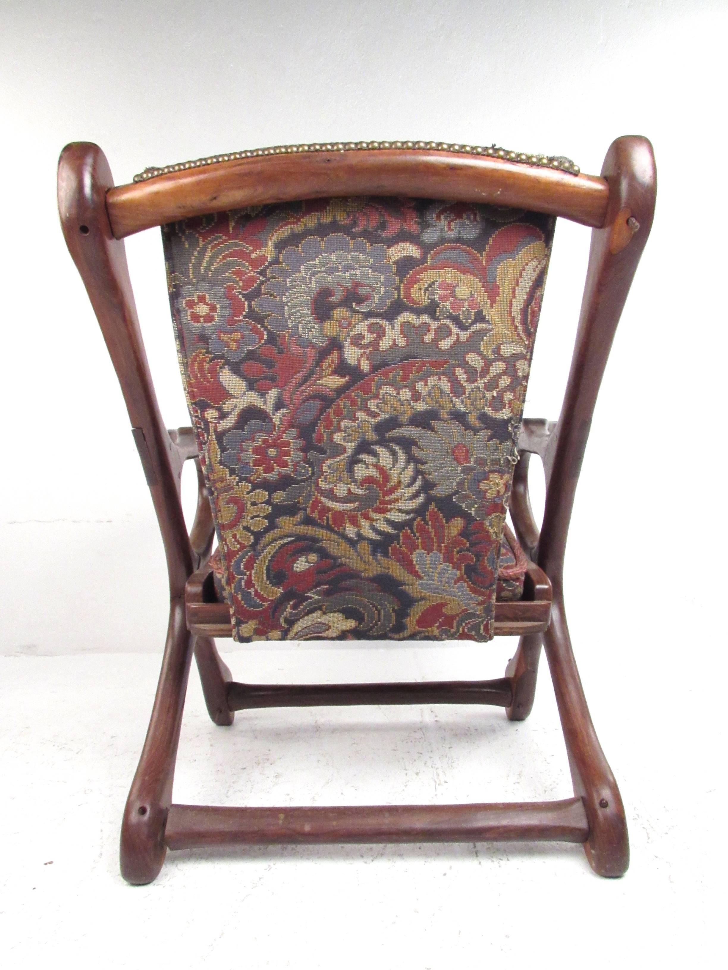 Mid-Century Don Shoemaker Accent Chair In Fair Condition For Sale In Brooklyn, NY