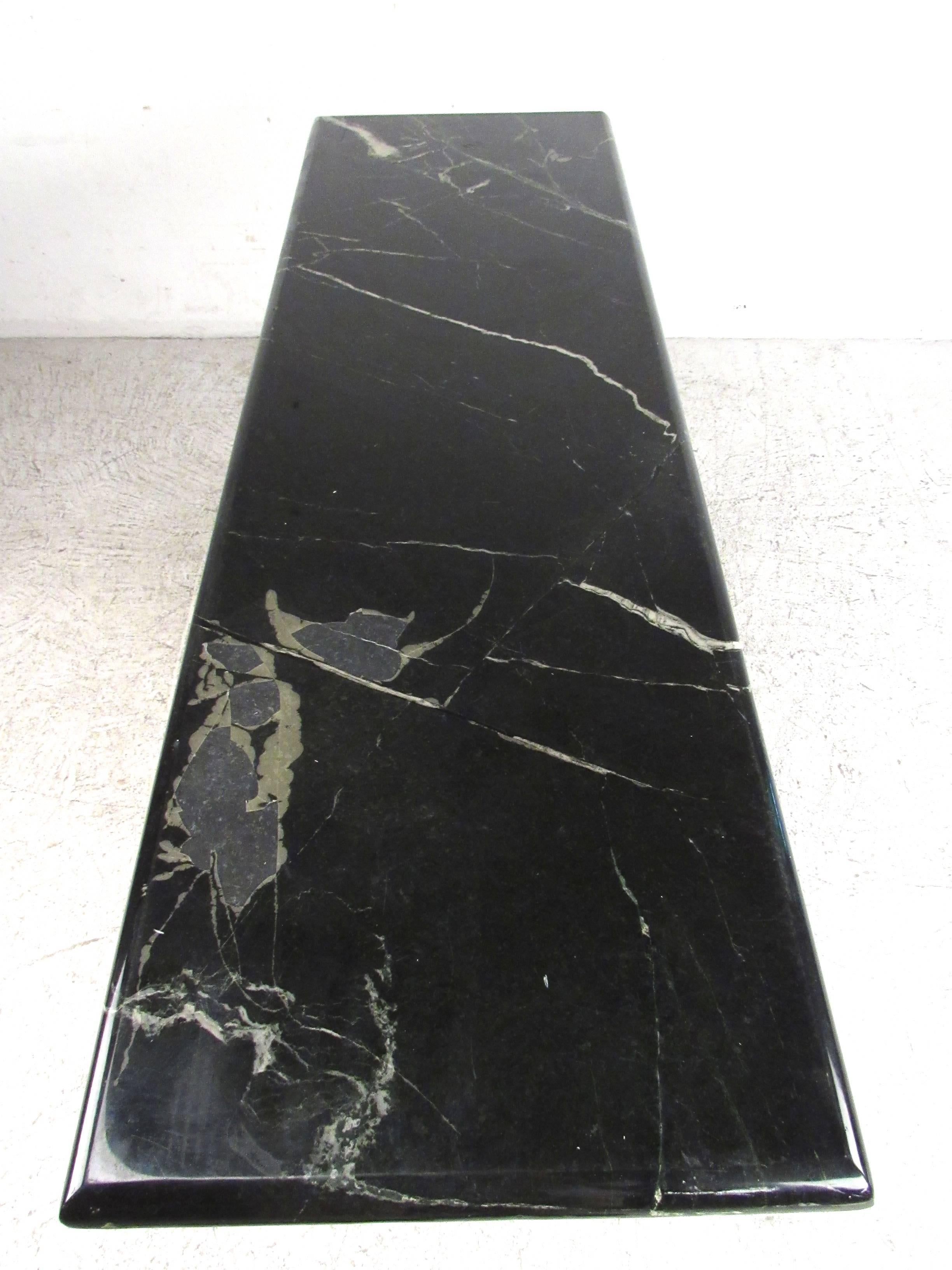 black marble hall table