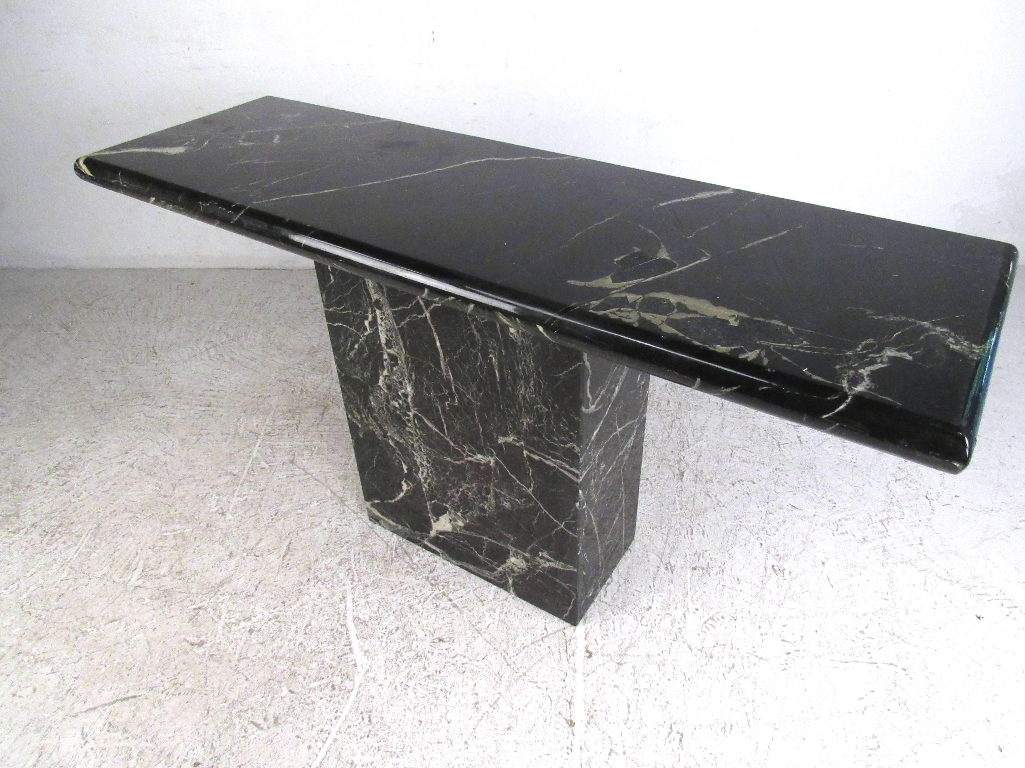 black marble entry table