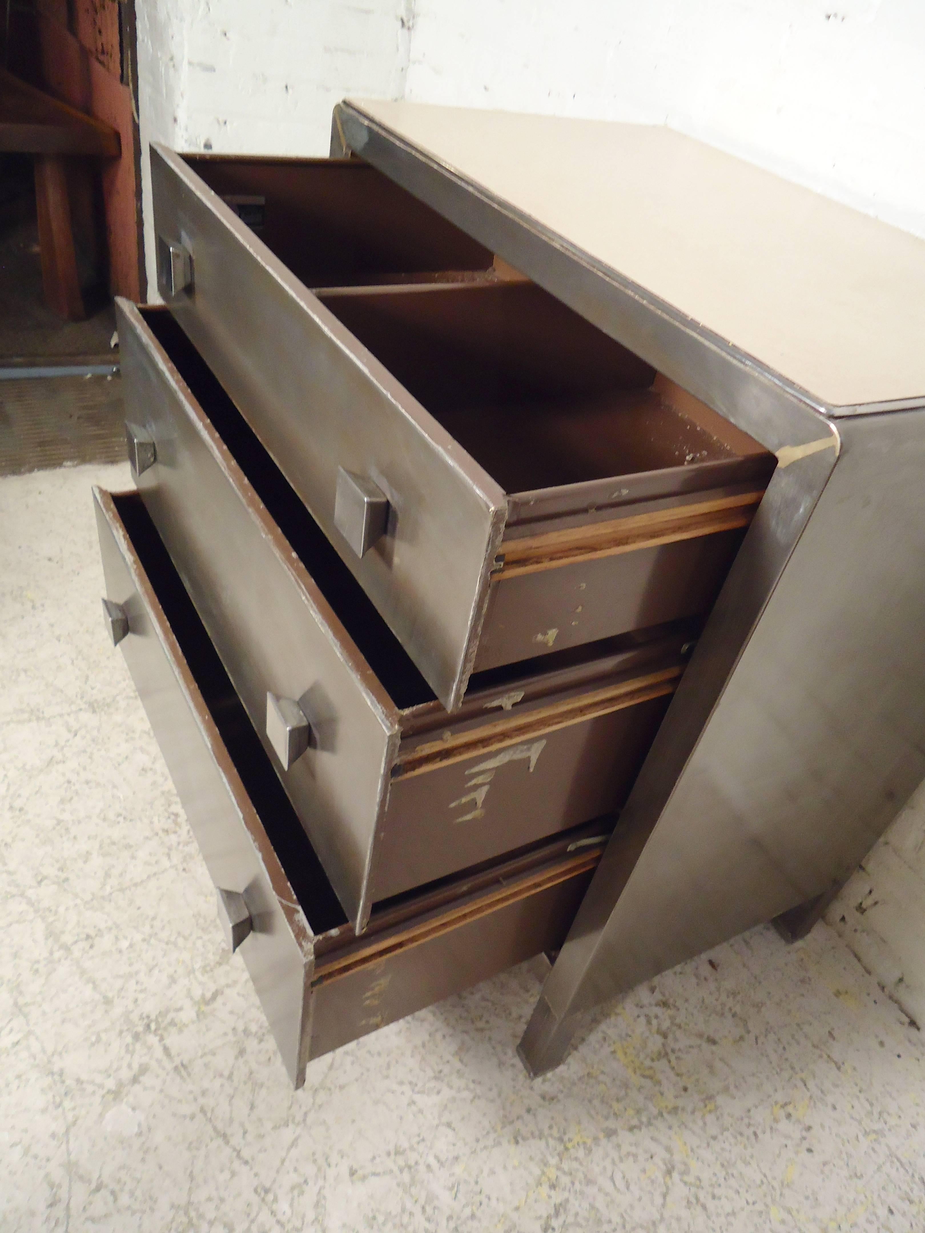 Industrial Metal Dresser by Simmons Furniture