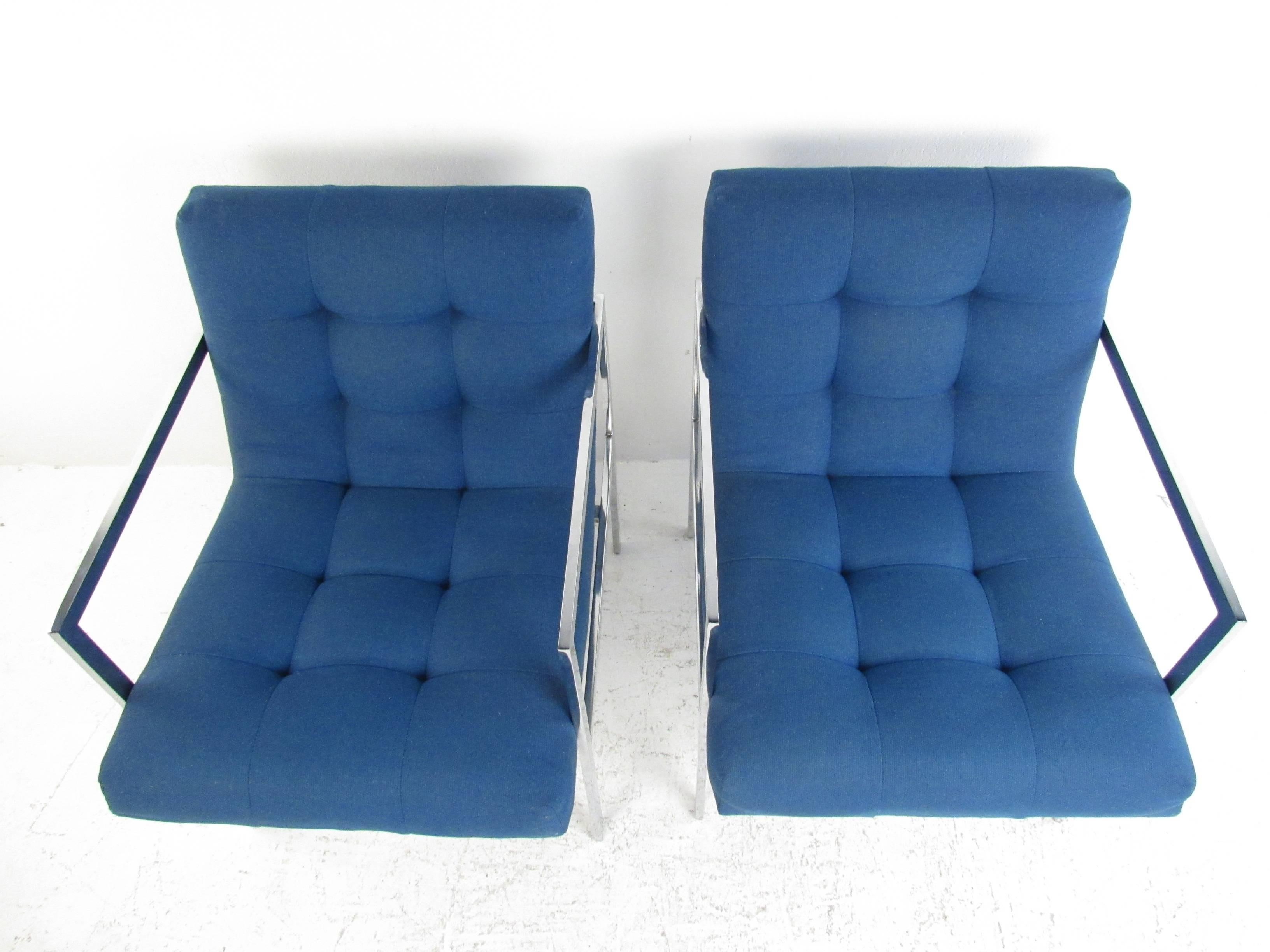 Milo Baughman-Sessel im getufteten Stil (Moderne der Mitte des Jahrhunderts) im Angebot