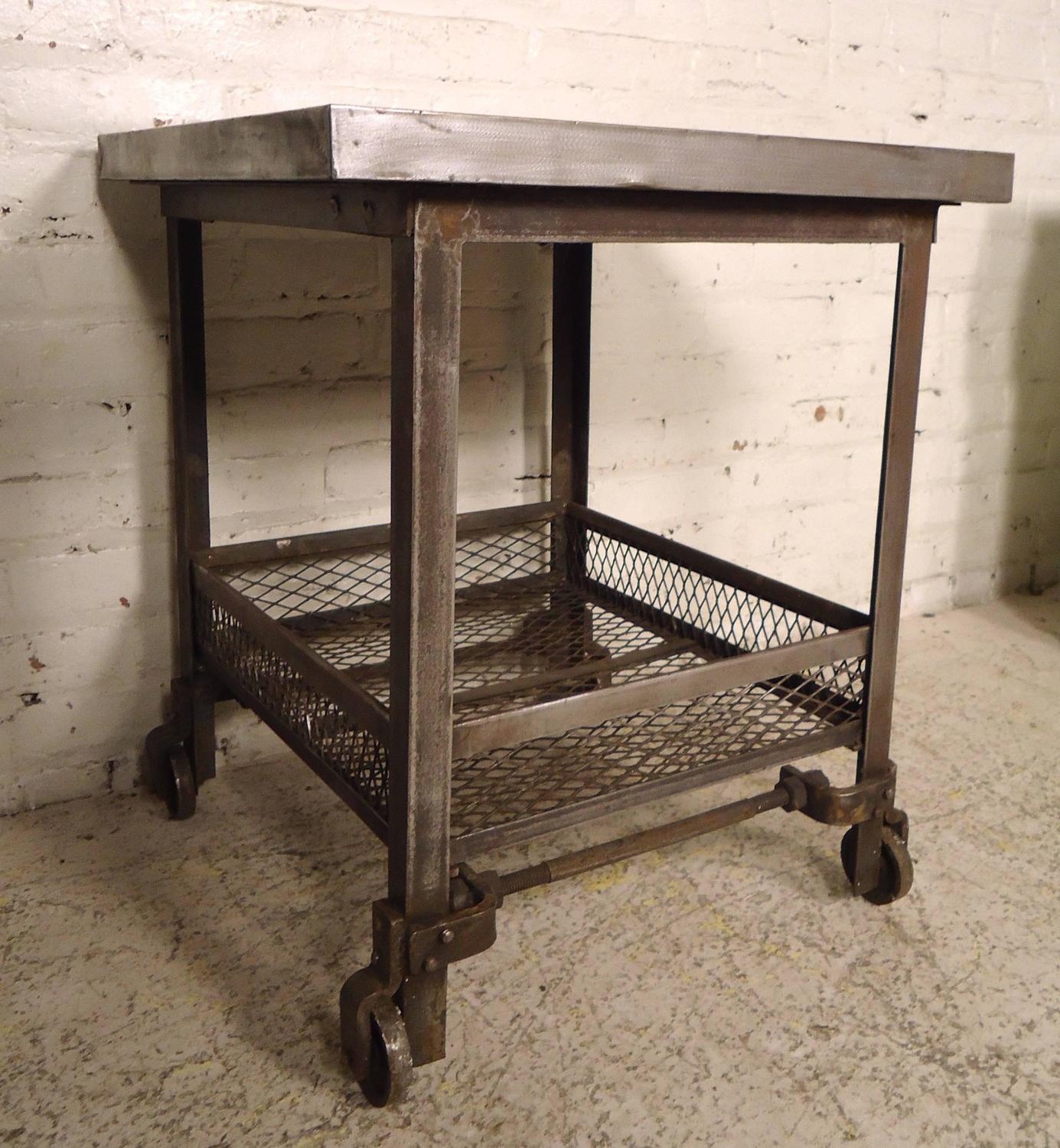Vintage Industrial Factory Cart For Sale at 1stdibs