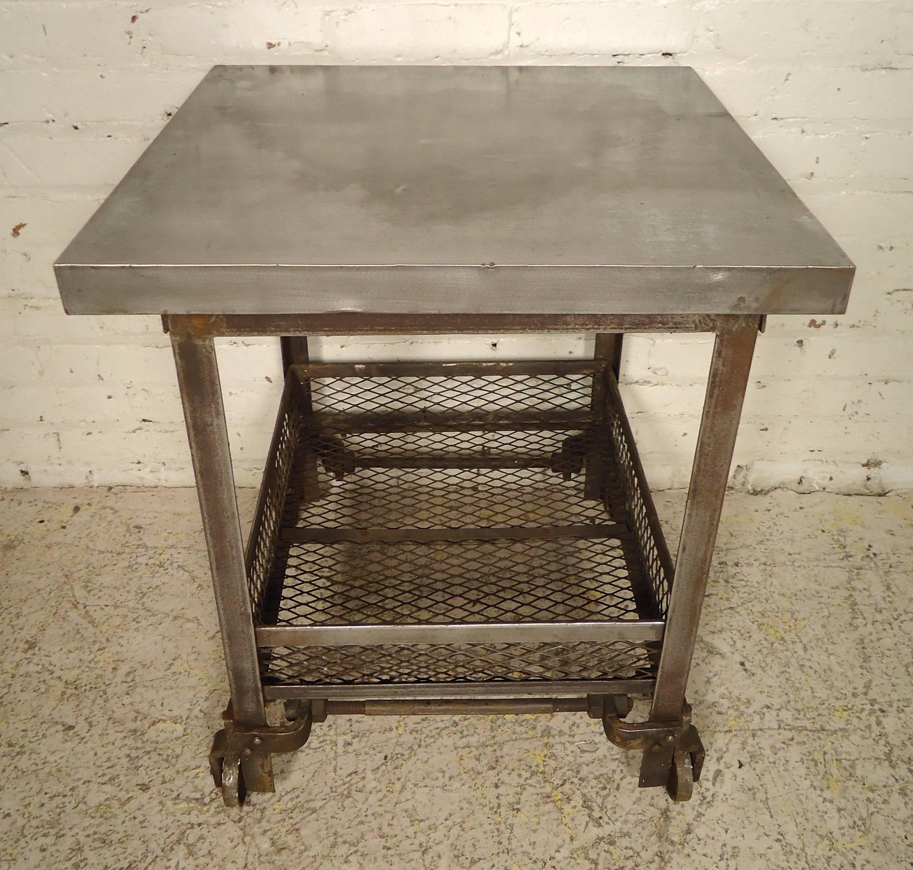 Mid-20th Century Vintage Industrial Factory Cart
