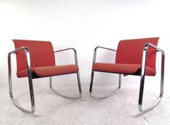 Pareja de raras mecedoras Herman Miller de Peter Protzmann