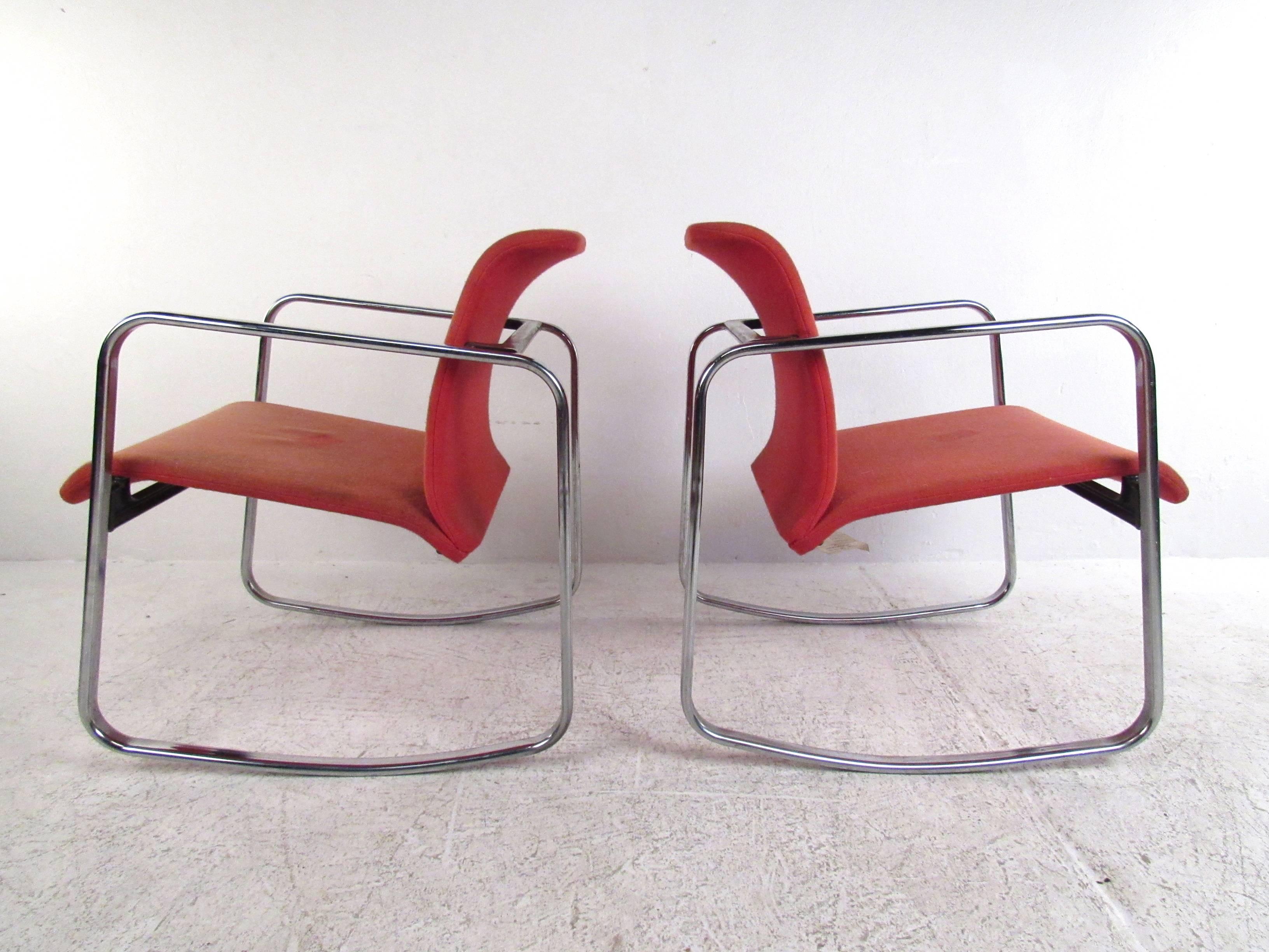 Pair of Rare Herman Miller Rocking Chairs by Peter Protzmann In Good Condition For Sale In Brooklyn, NY