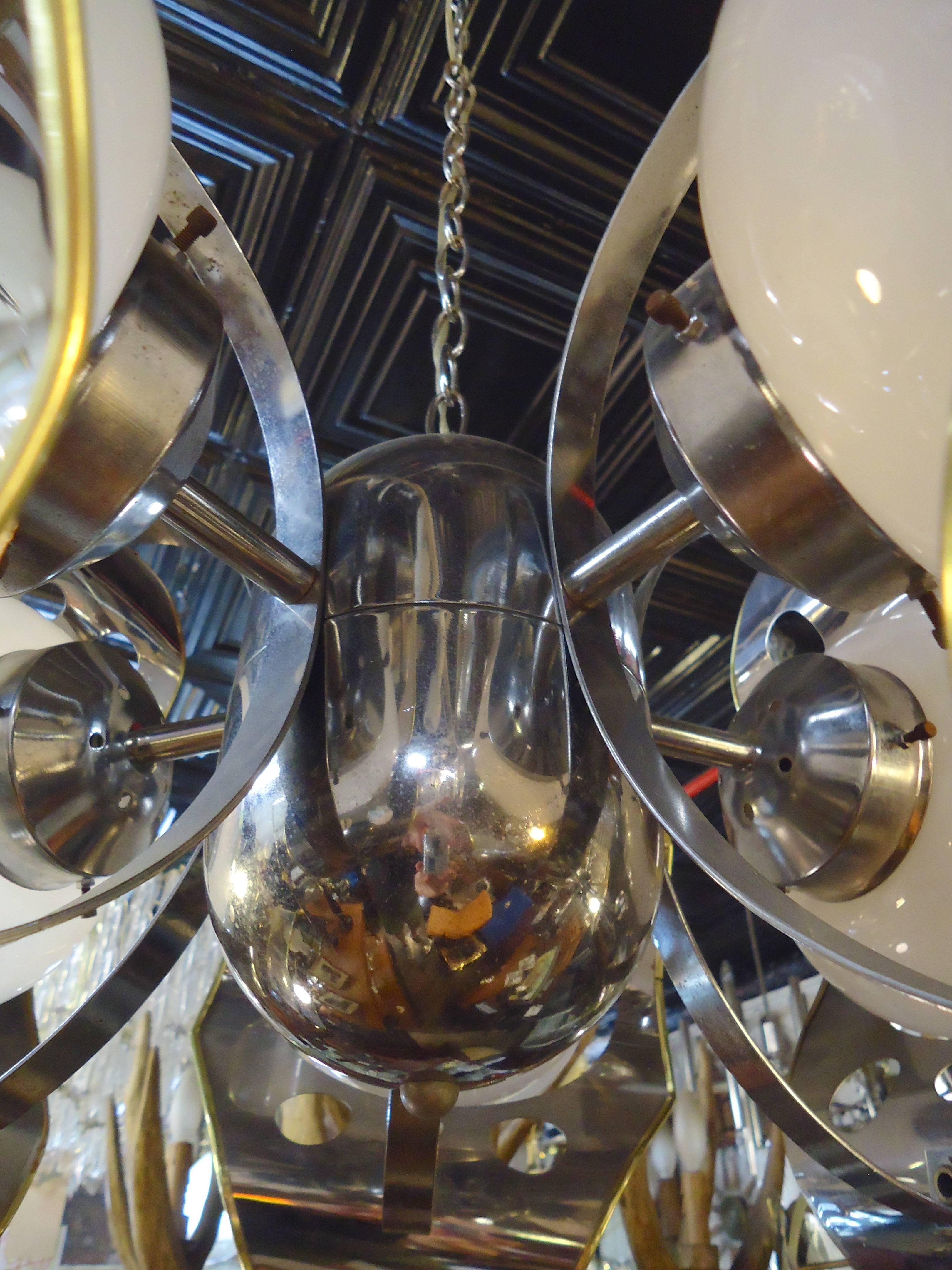 Mid-20th Century Italian Chandelier by Mazzega