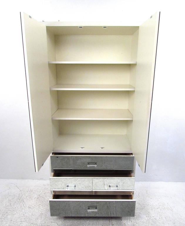 MidCentury Modern Mirrored Armoire Dresser at 1stdibs