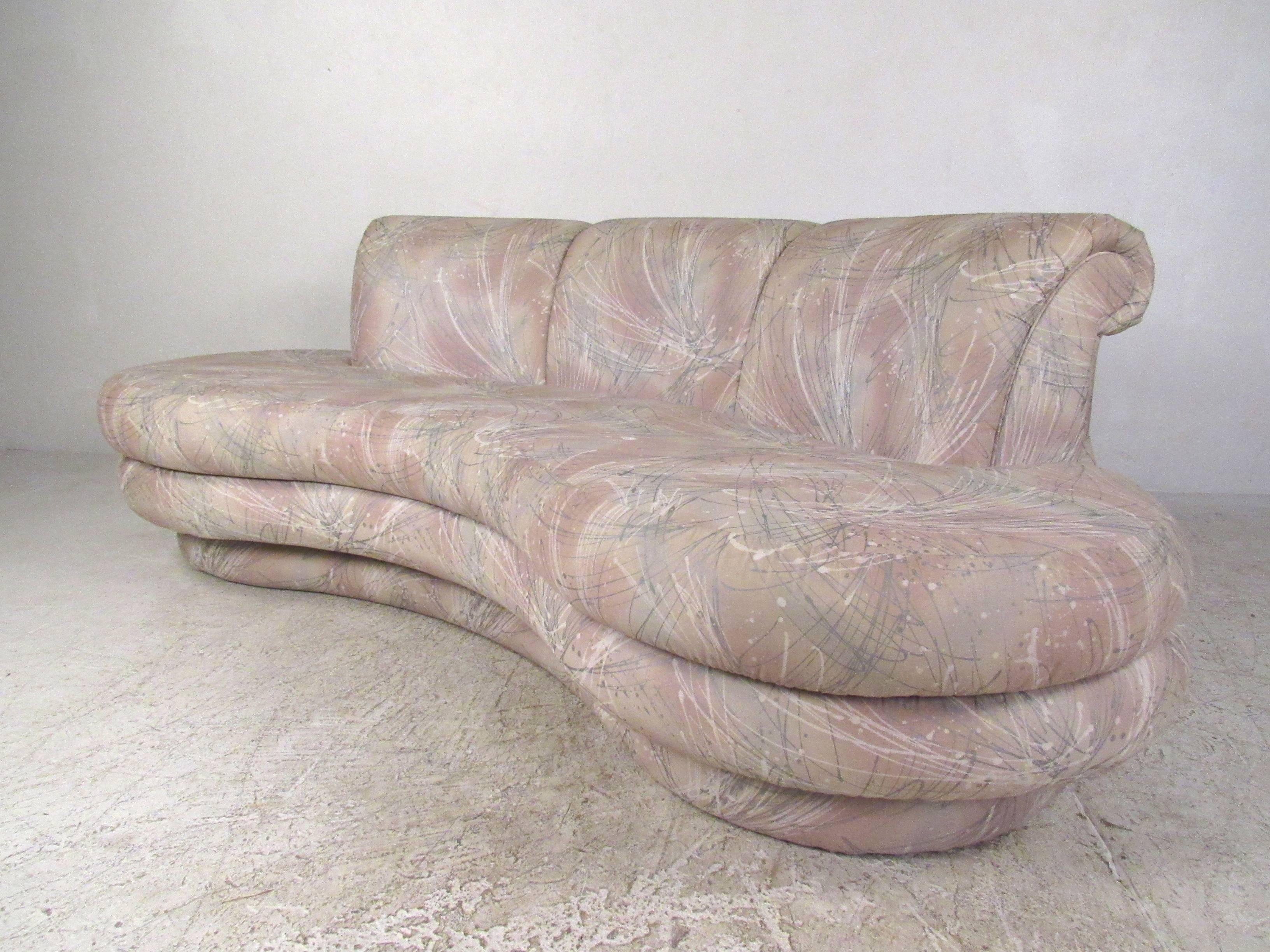 Mid-Century Modern Stylish Vintage Free-Form Sectional Sofa in the Style of Vladimir Kagan