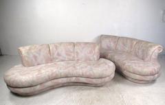 Stylish Vintage Free-Form Sectional Sofa in the Style of Vladimir Kagan