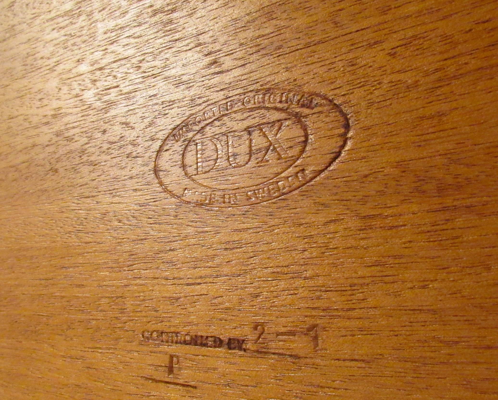 Mid-Century Danish Modern Teak Coffee Table by DUX In Good Condition In Brooklyn, NY