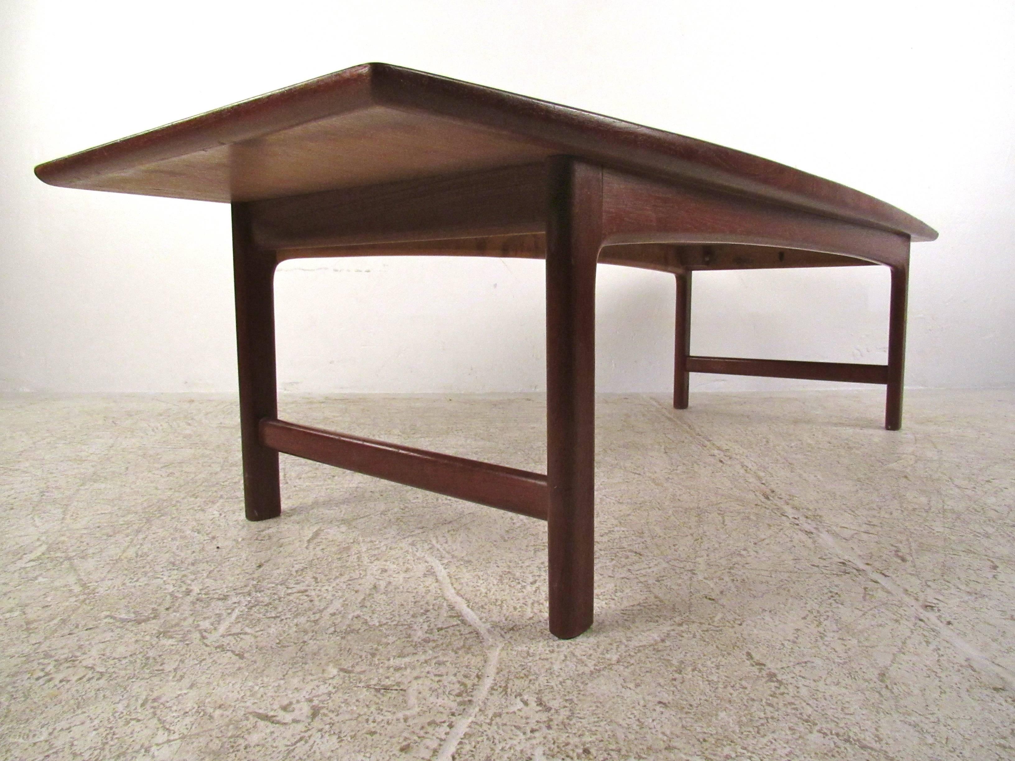 mid century danish teak coffee table