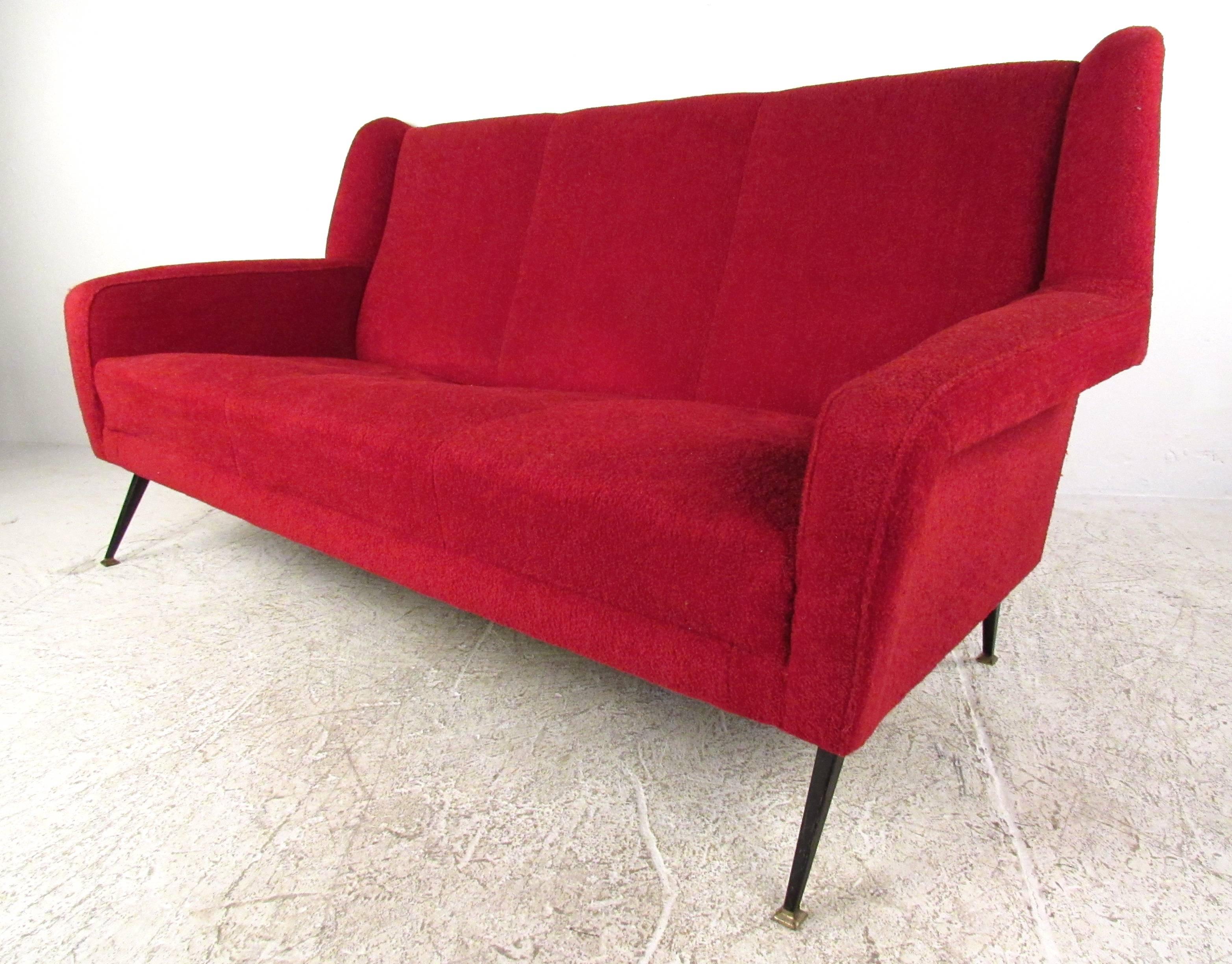 Mid-20th Century Mid-Century Modern Marco Zanuso Style Italian Sofa