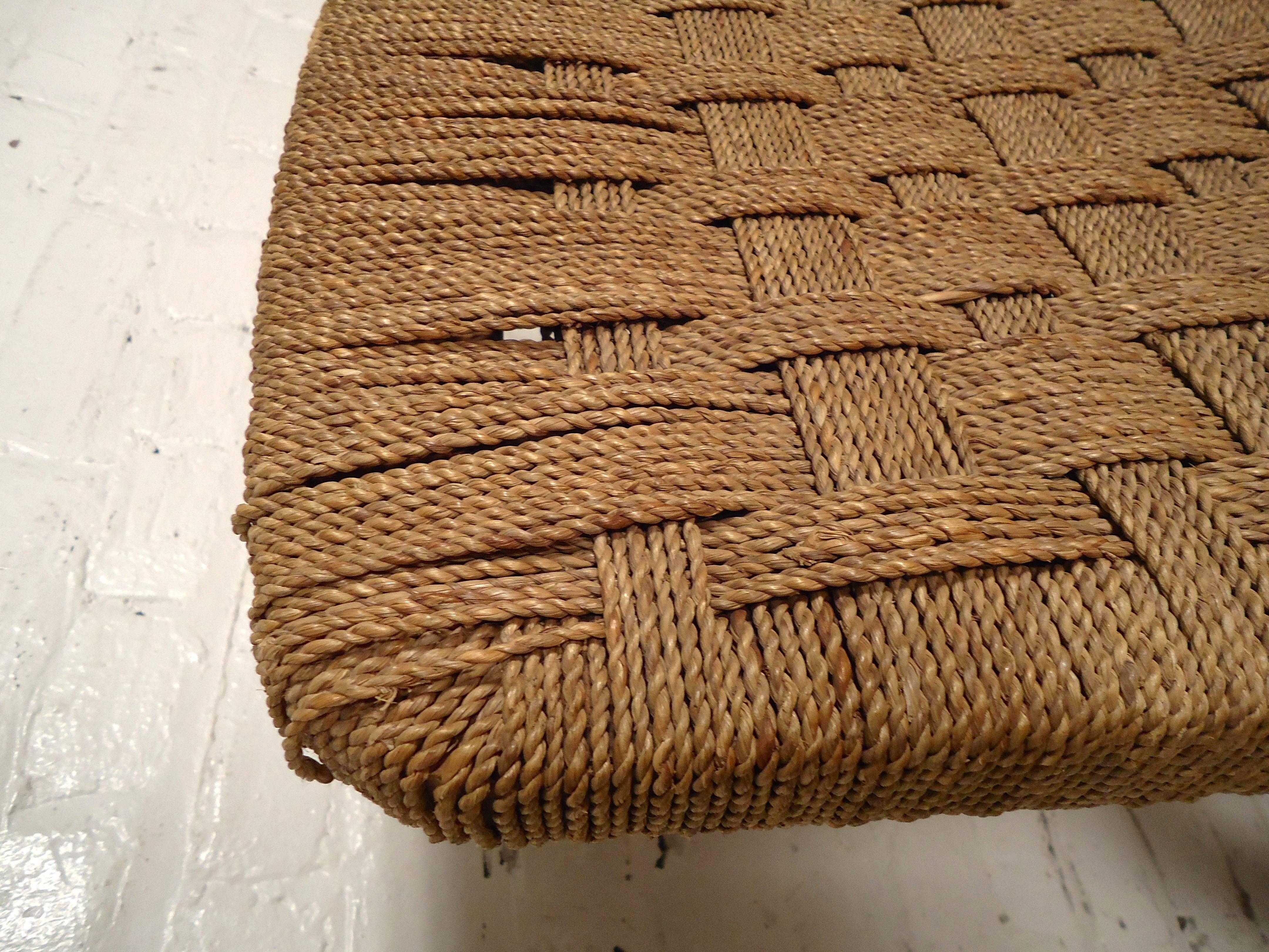 Mid-Century Modern Rope Lounge Chairs in the Style of Bas Van Pelt  1