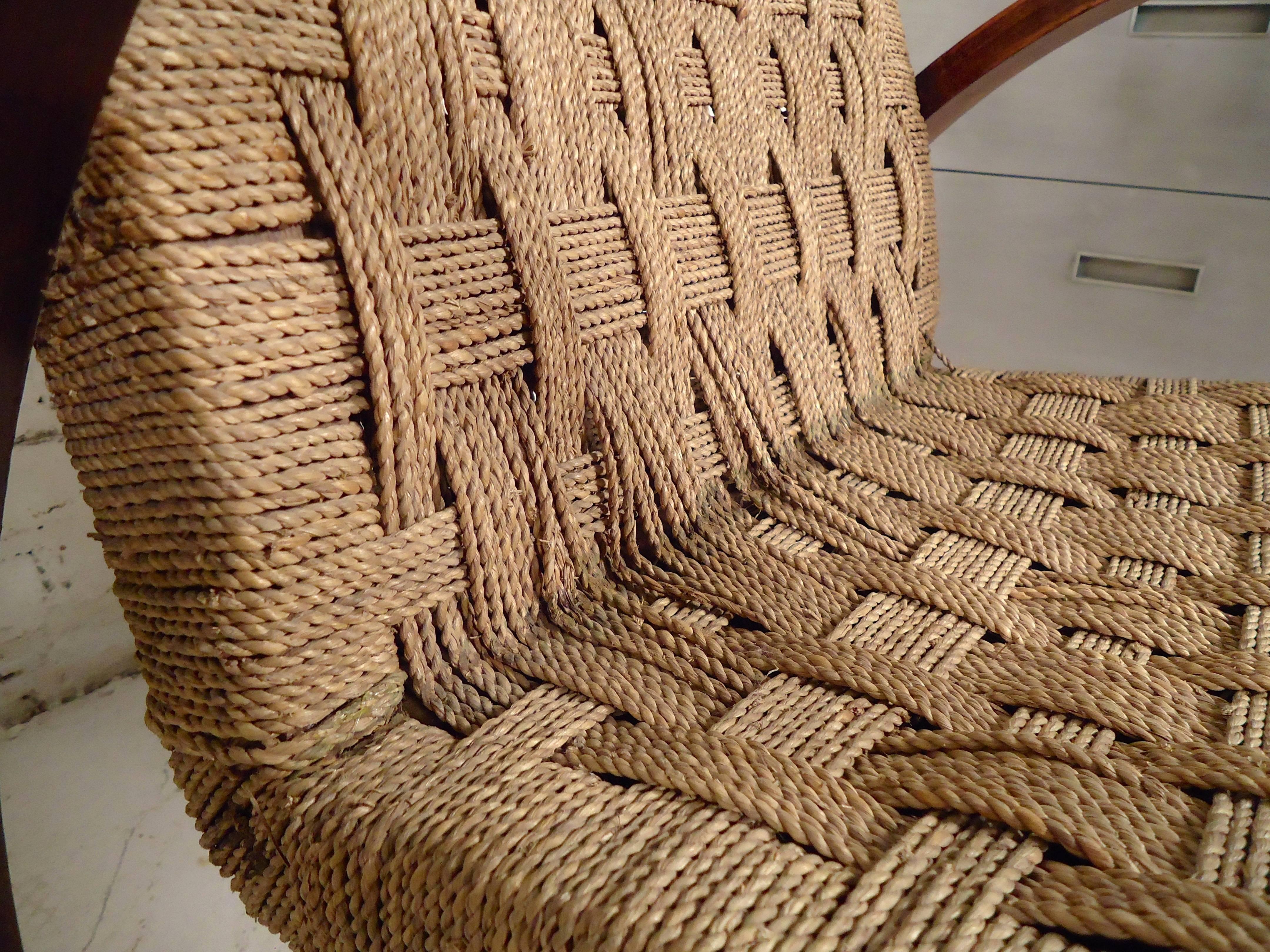 Mid-Century Modern Rope Lounge Chairs in the Style of Bas Van Pelt  6