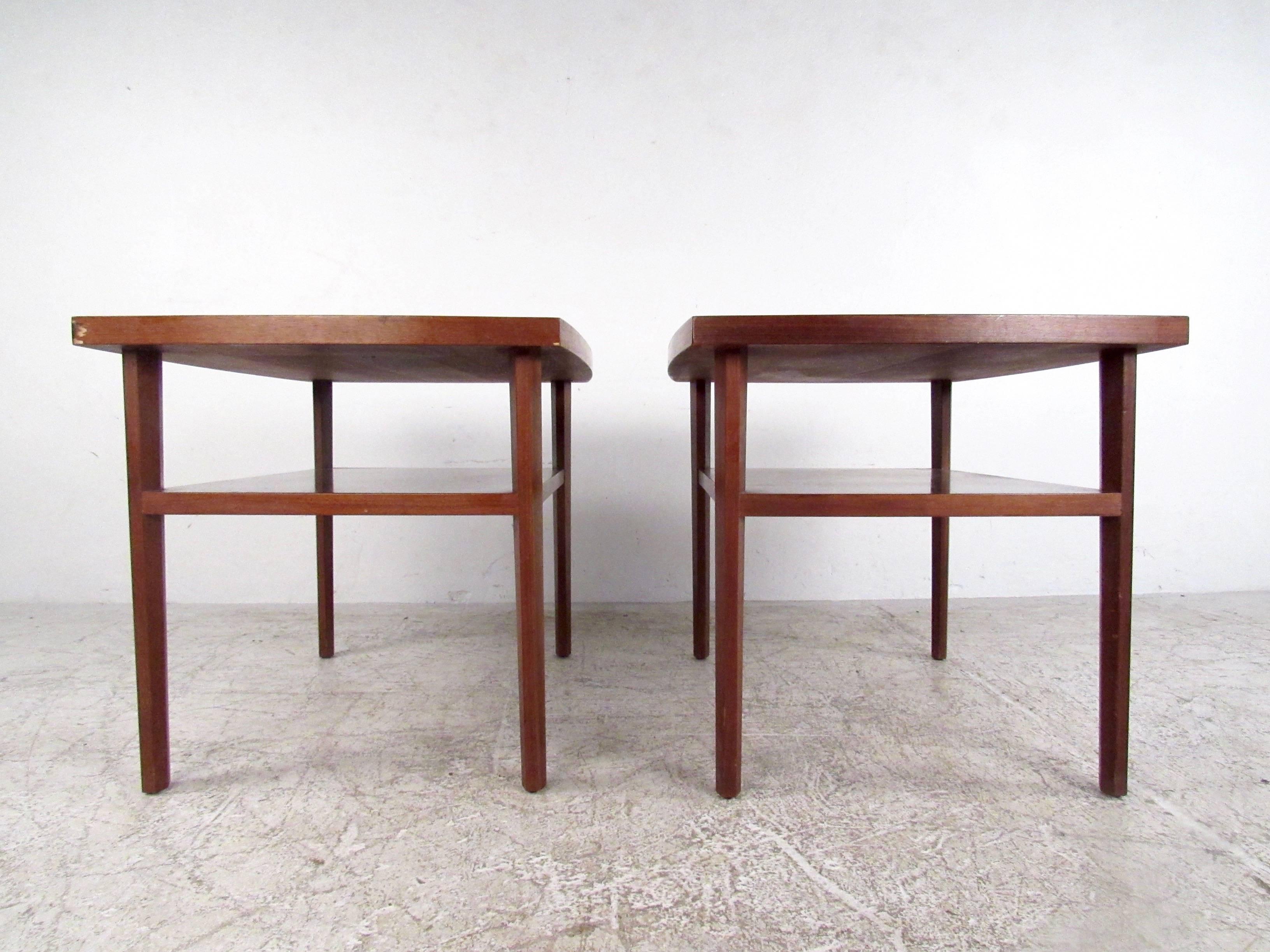 American Pair End Tables after George Nakashima for Widdicomb