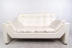 Matched Pair Large Modern Loveseats