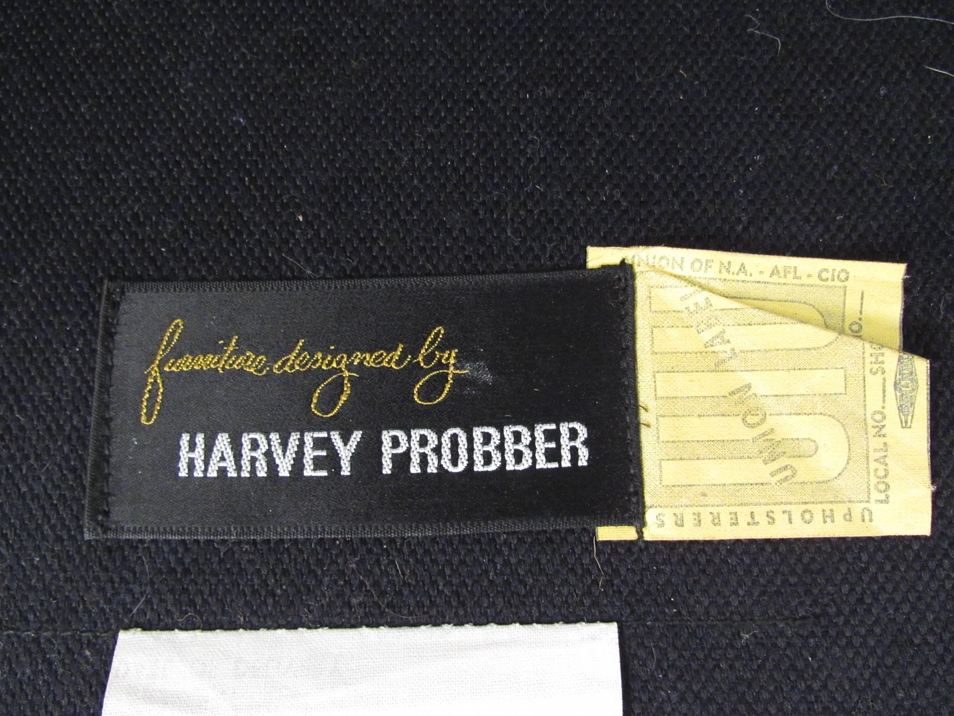 20th Century Harvey Probber Leather Club Chair
