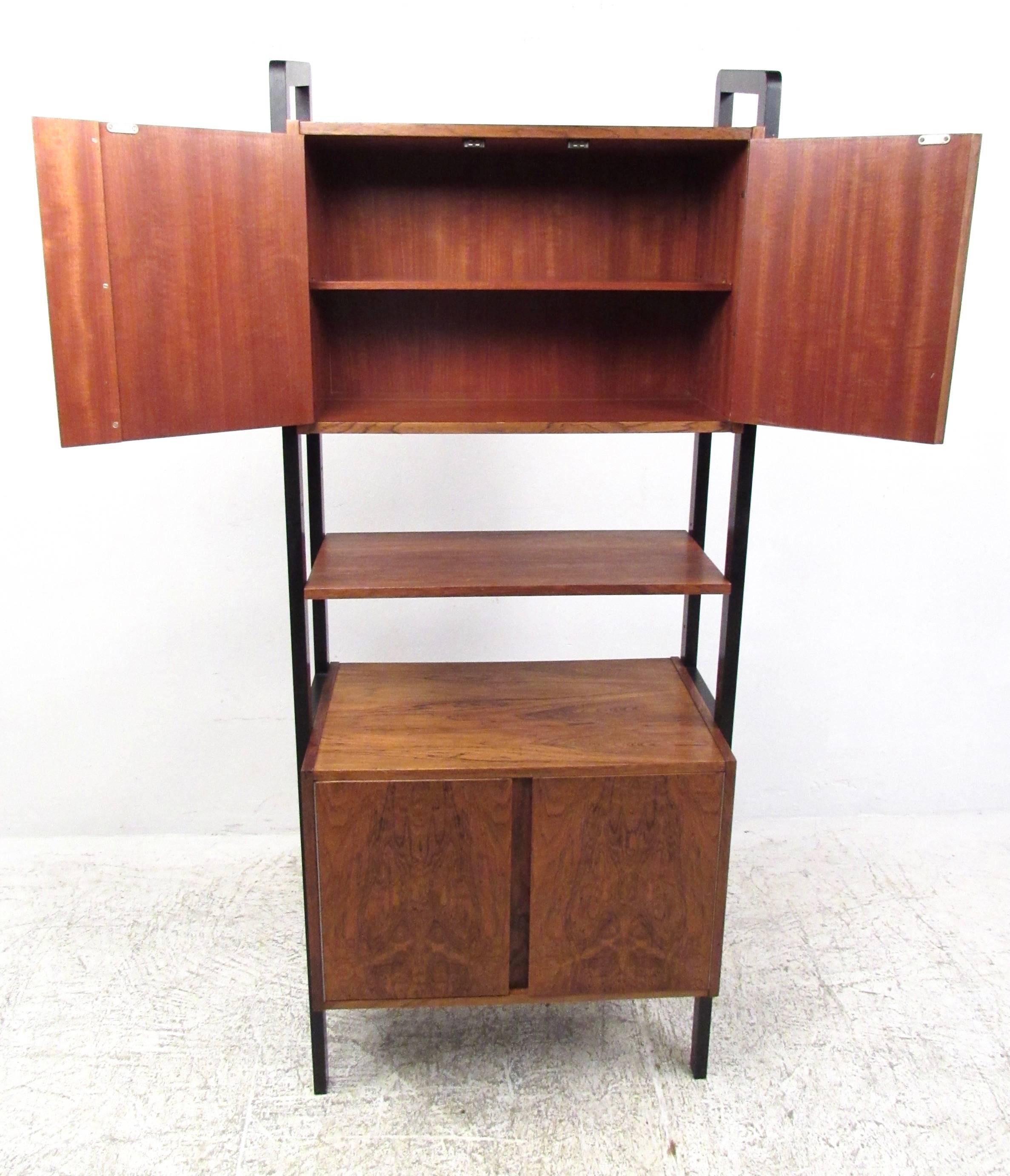 Mid-Century Modern Vintage Danish Rosewood Wall Cabinet