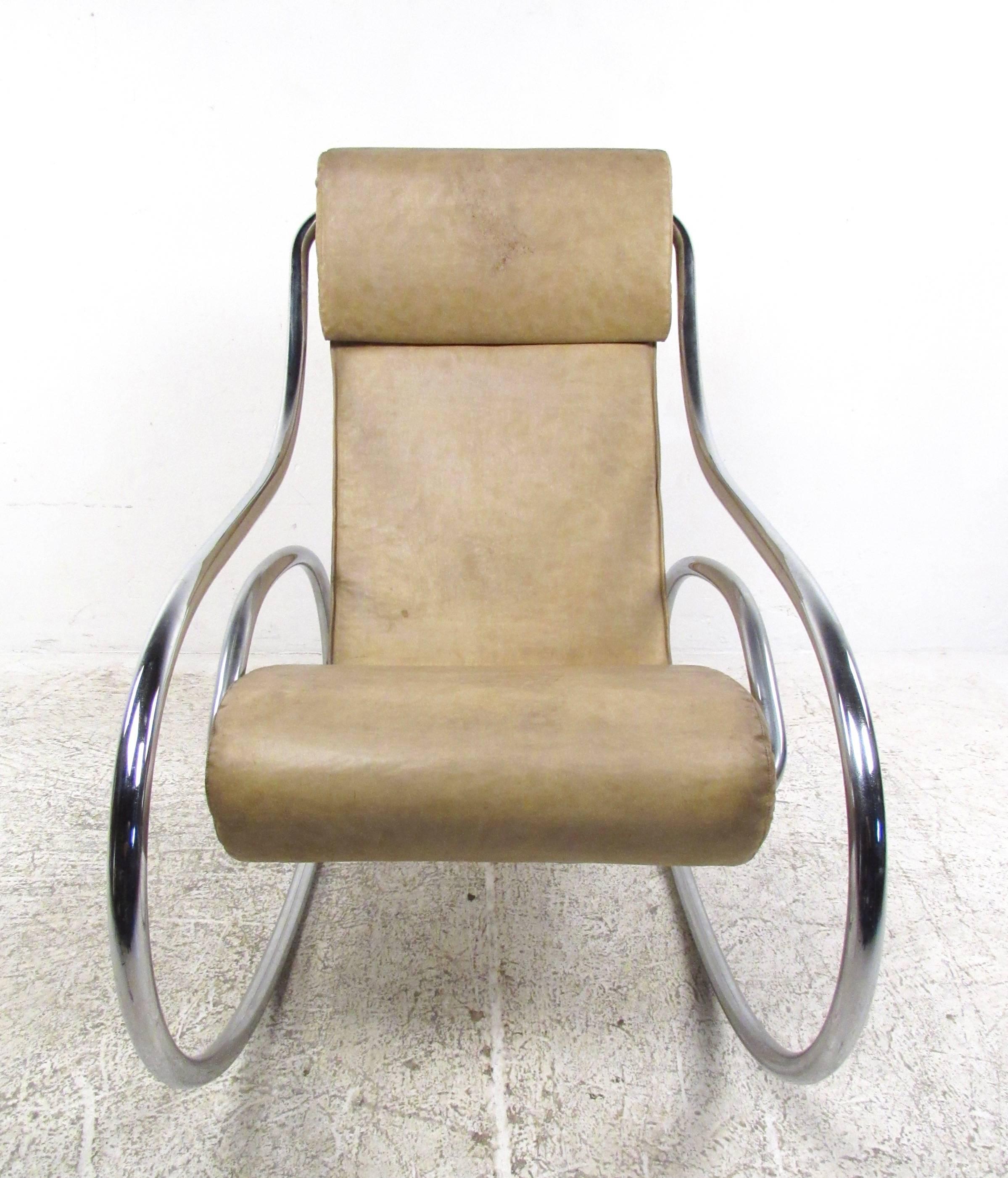 metal frame rocking chair