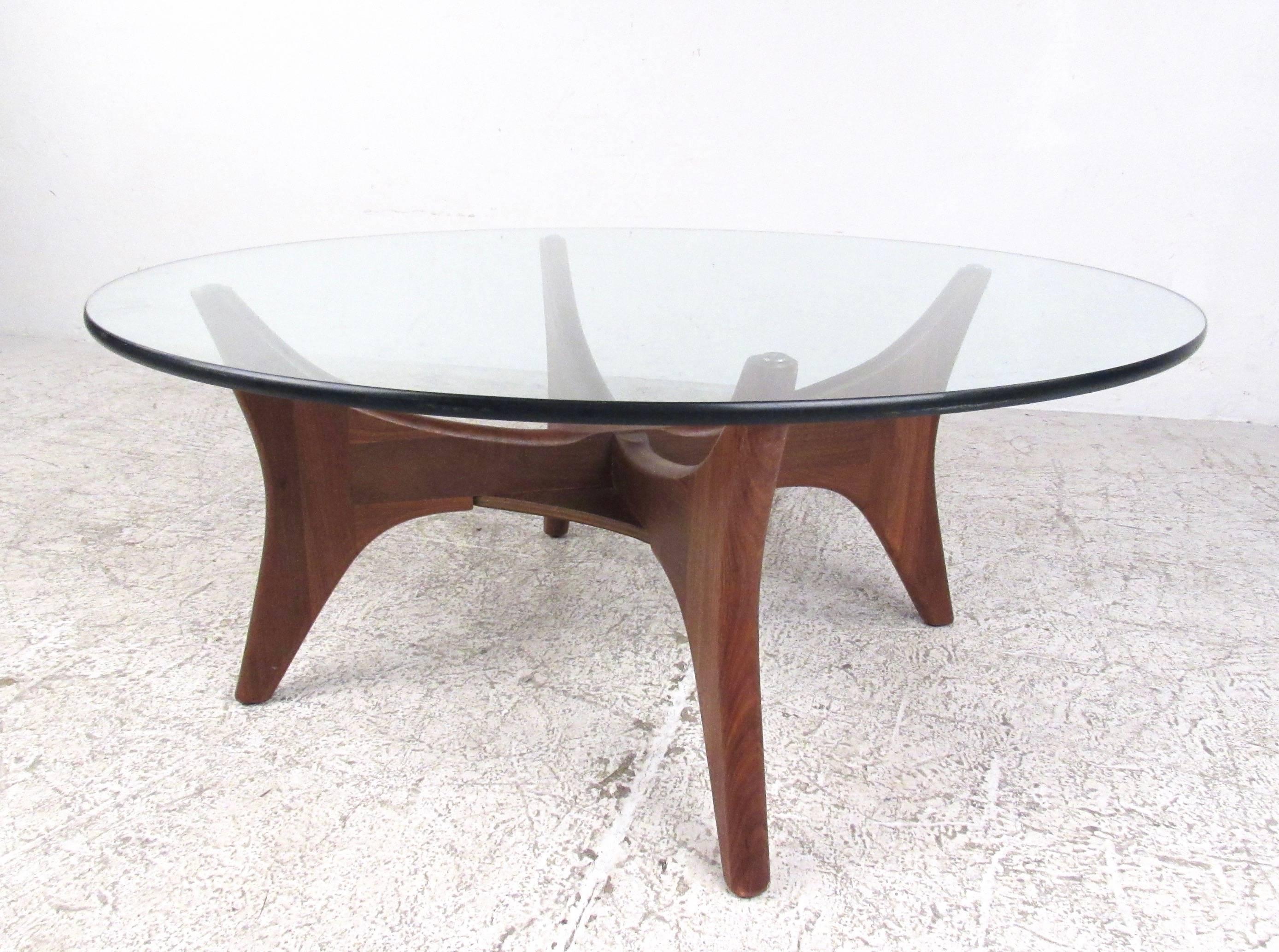 Mid-20th Century Mid-Century Modern Adrian Pearsall Style Sculpted Walnut Coffee Table