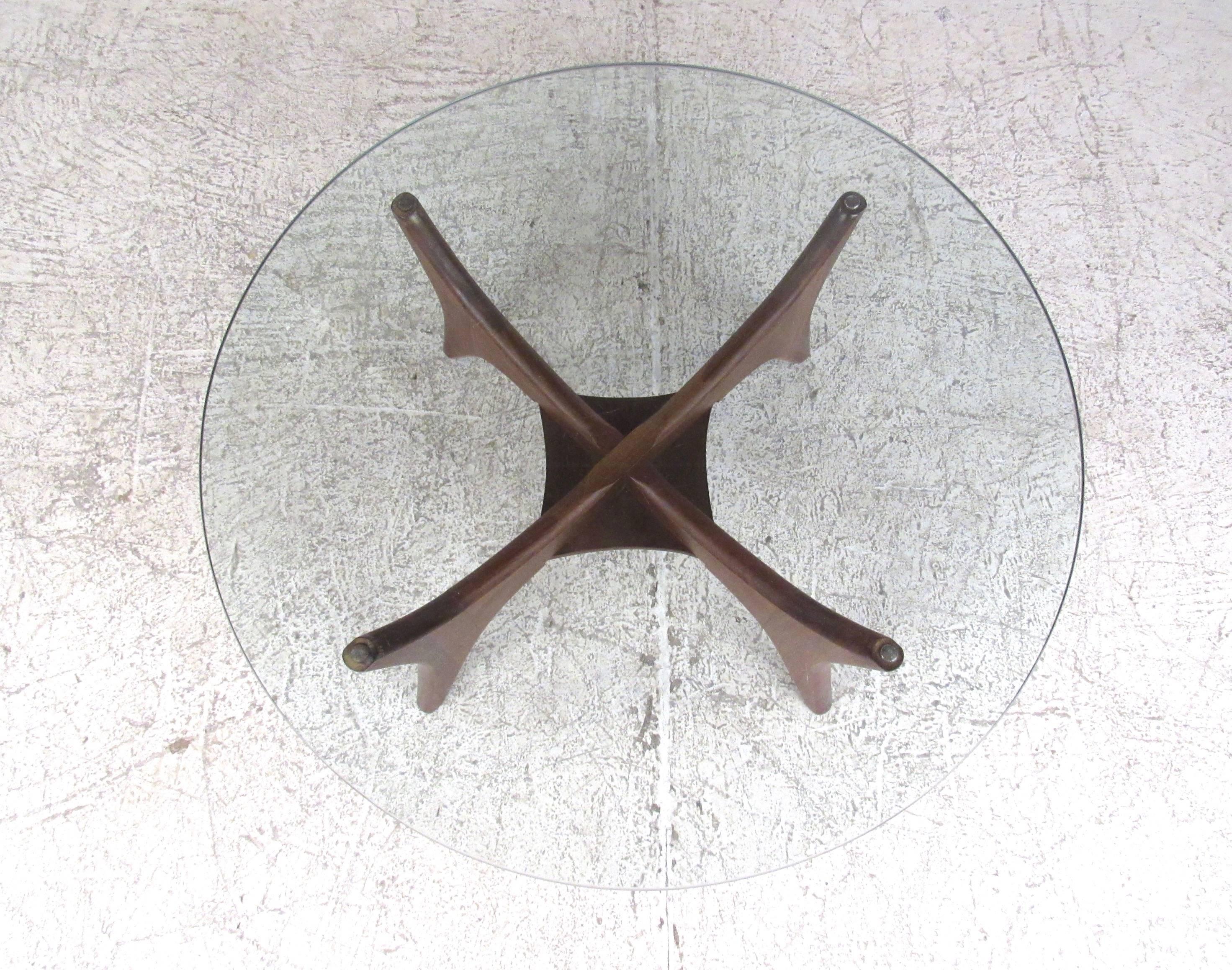 American Mid-Century Modern Adrian Pearsall Style Sculpted Walnut Coffee Table