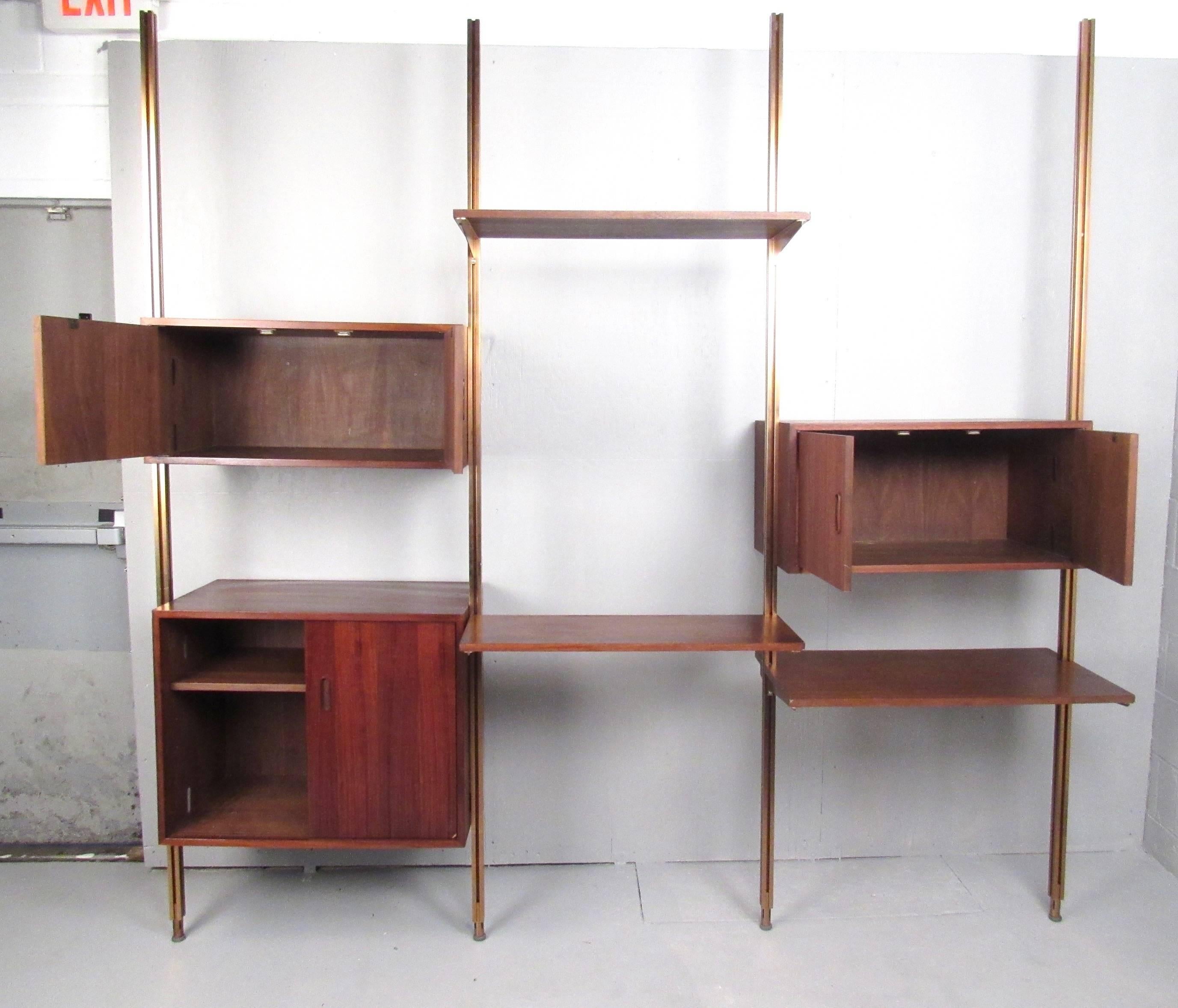 mid century modern modular wall unit