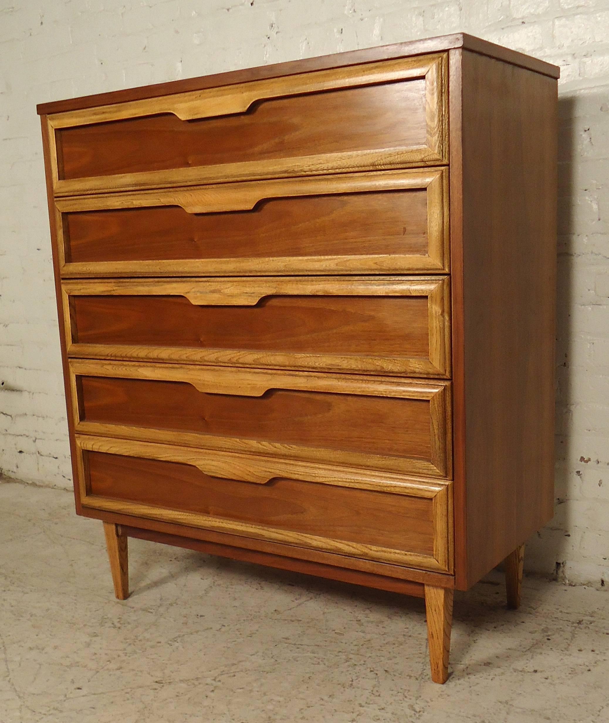 mid century modern bassett dresser