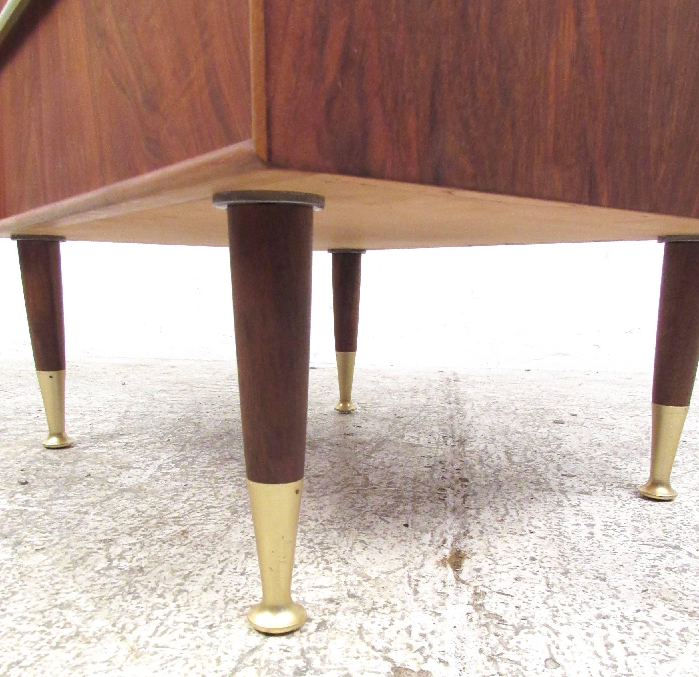 Mid-20th Century Edmond Spence Mid-Century Modern Raised Edge Nightstand