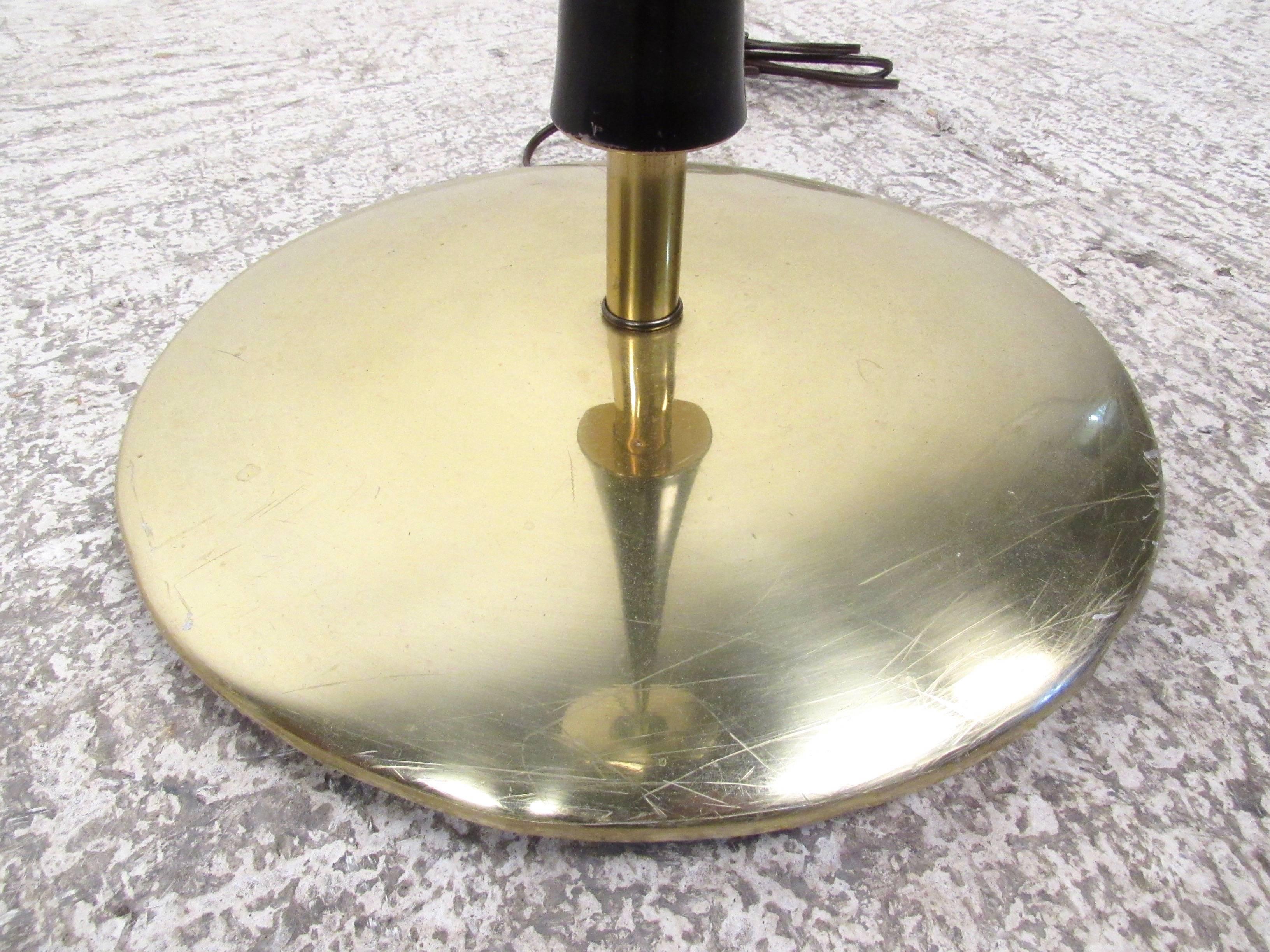 Mid-Century Modern Vintage Mid-Century Brass Torchiere Lamp by Lightolier