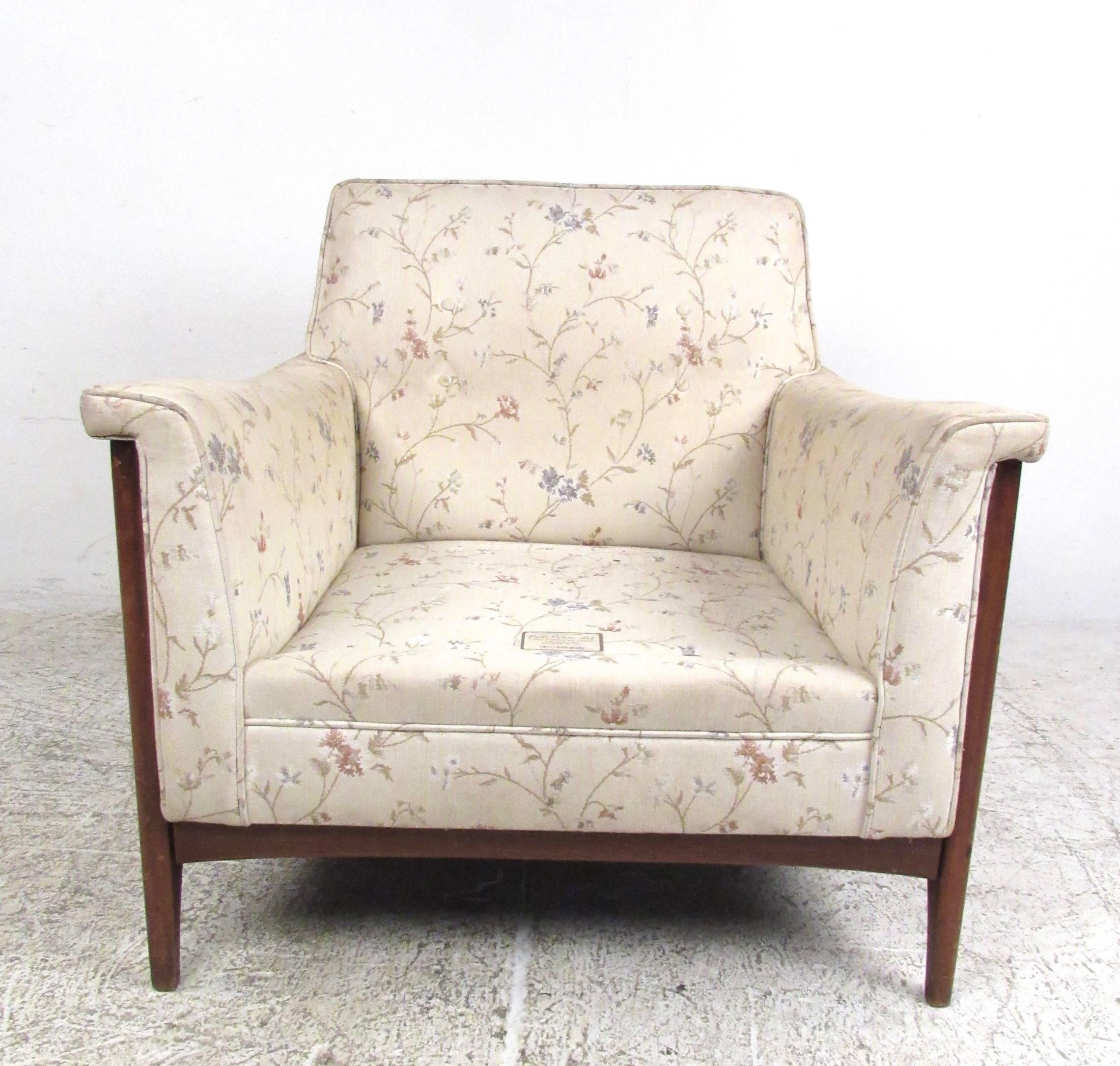 Mid-Century Modern Adrian Pearsall Style Walnut Lounge Chair 1